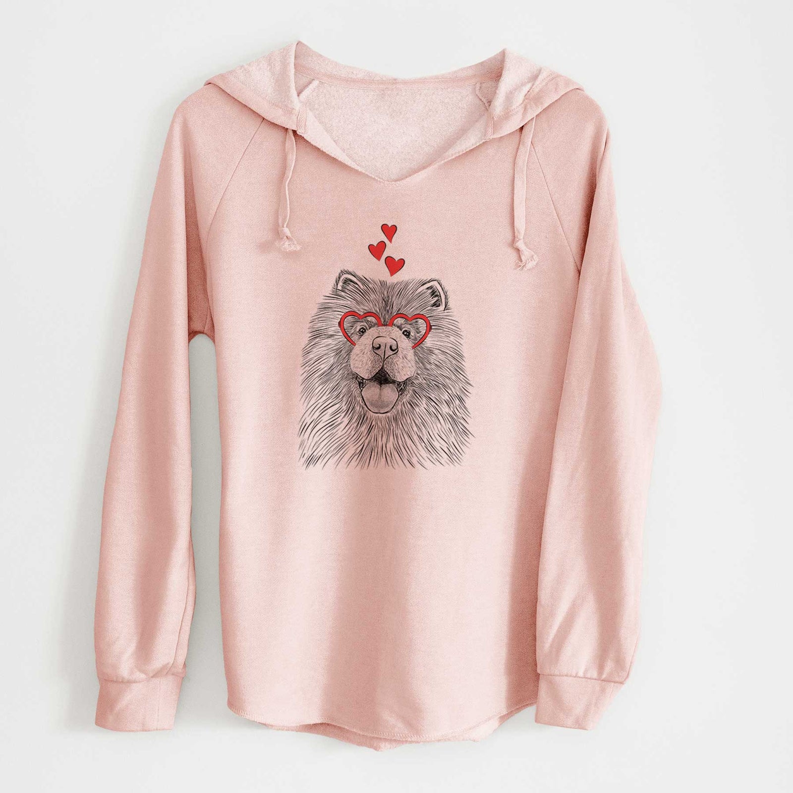 Valentine Charming Charlie the Chow Chow - Cali Wave Hooded Sweatshirt