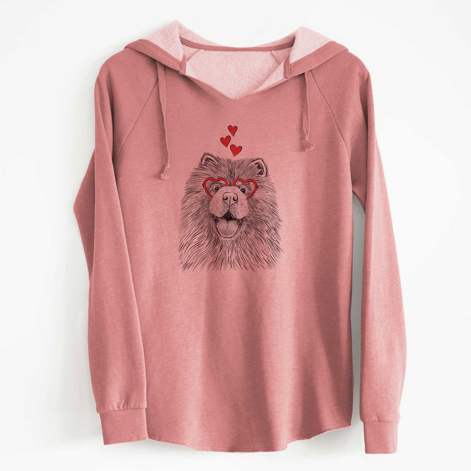 Valentine Charming Charlie the Chow Chow - Cali Wave Hooded Sweatshirt