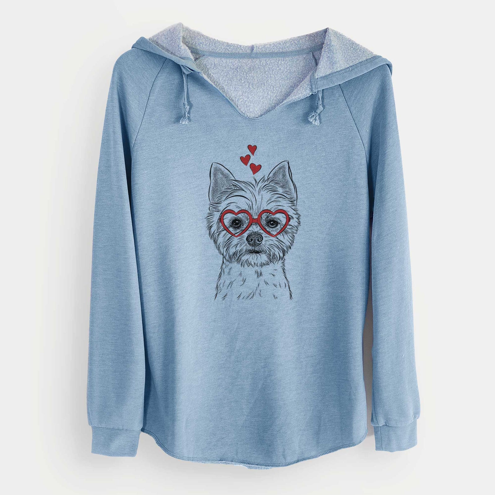 Valentine Chewy the Yorkshire Terrier - Cali Wave Hooded Sweatshirt