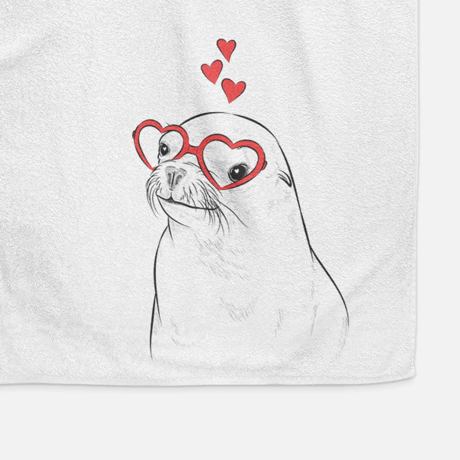 Chip the California Sea Lion Decorative Hand Towel