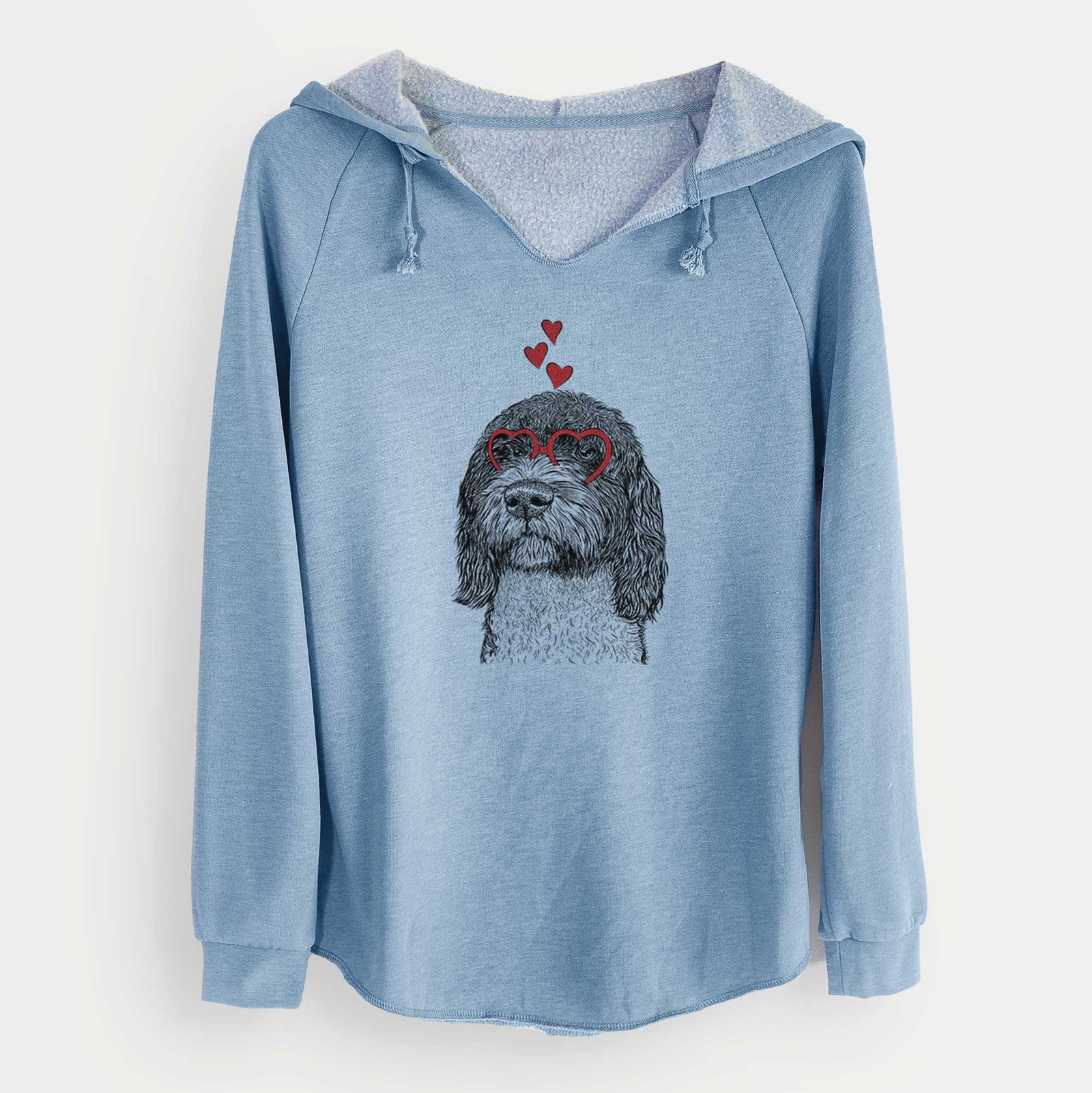 Valentine Chris the Portuguese Water Dog - Cali Wave Hooded Sweatshirt