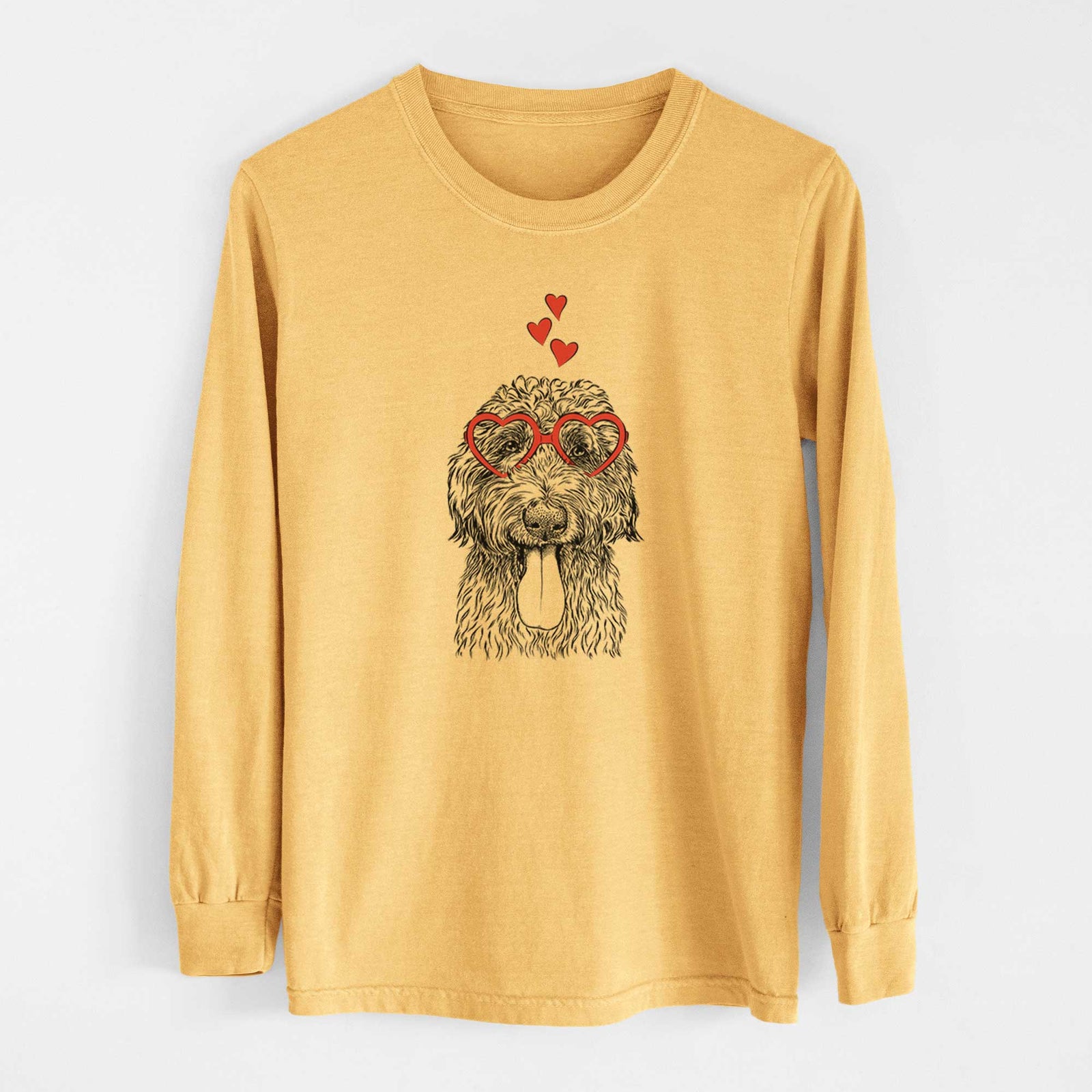 Valentine CiCi Paulk the Aussiedoodle - Heavyweight 100% Cotton Long Sleeve