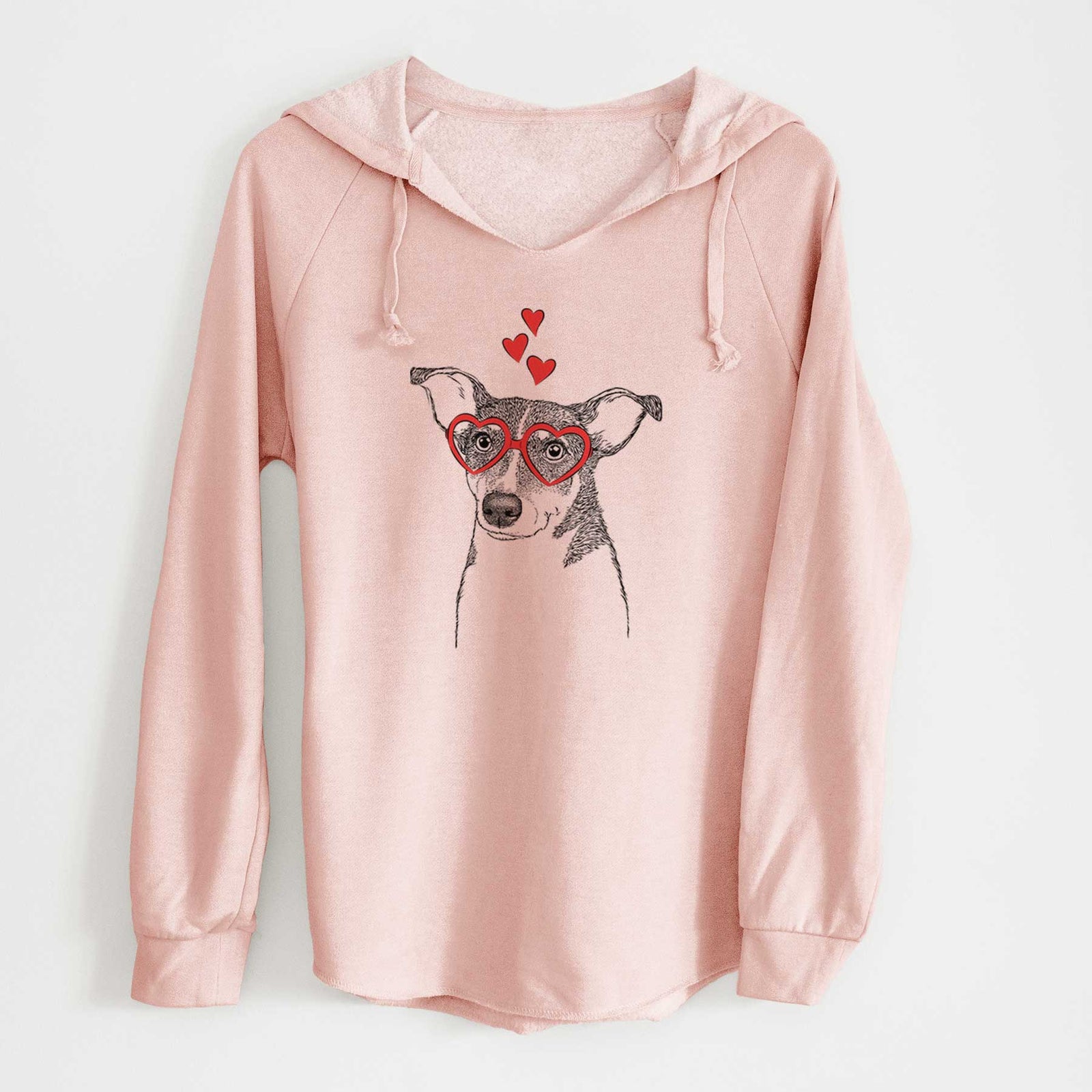 Valentine Cleo the Terrier Mix - Cali Wave Hooded Sweatshirt