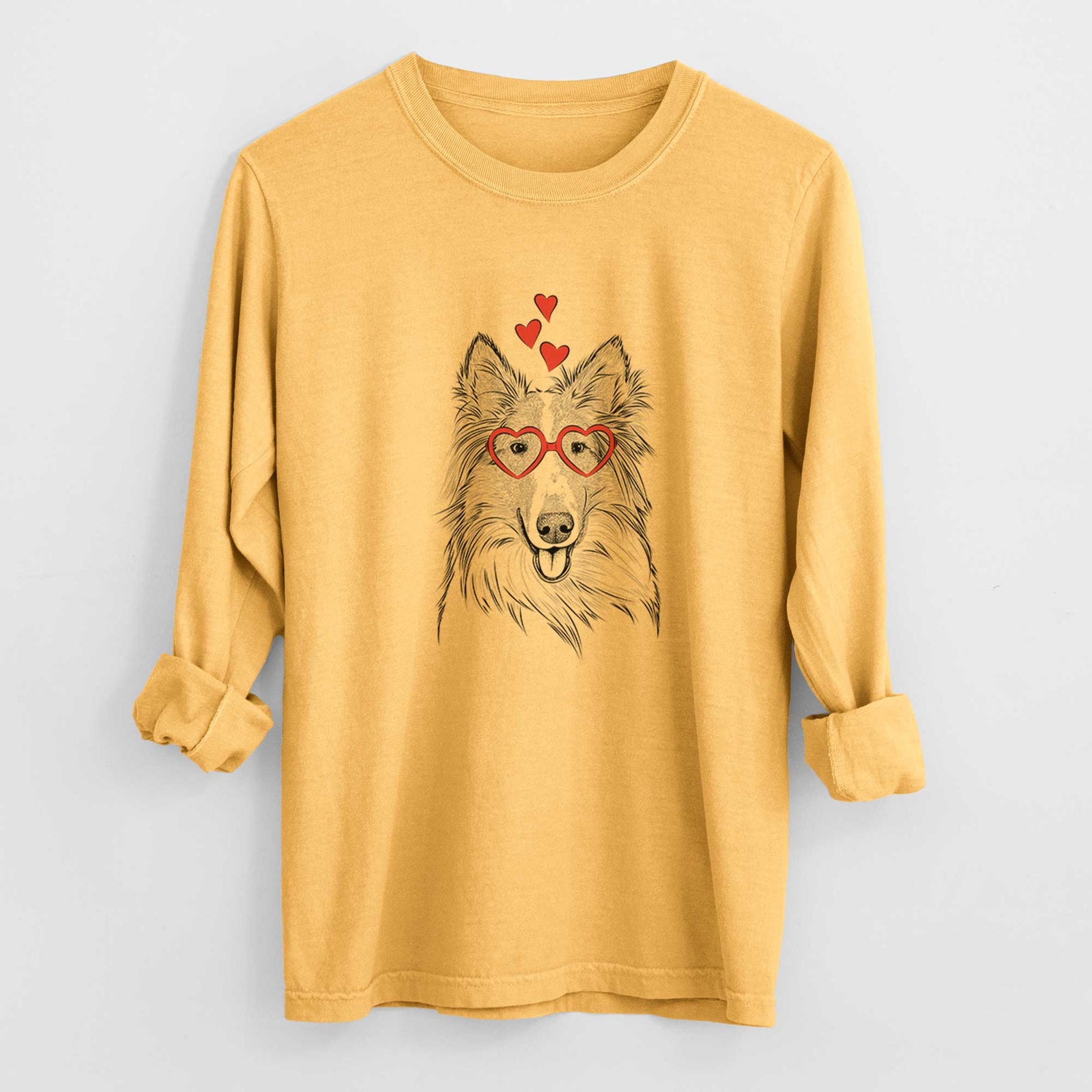 Valentine Conrad the Rough Collie - Heavyweight 100% Cotton Long Sleeve