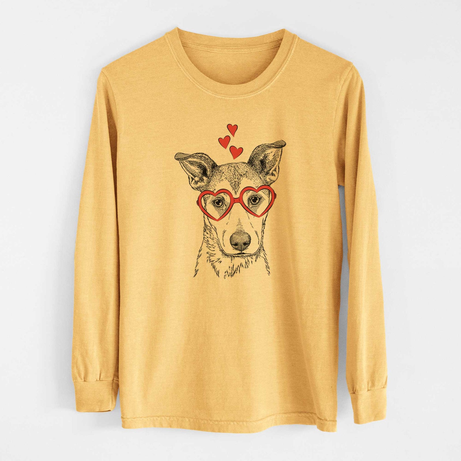 Valentine Coral the Mixed Breed - Heavyweight 100% Cotton Long Sleeve