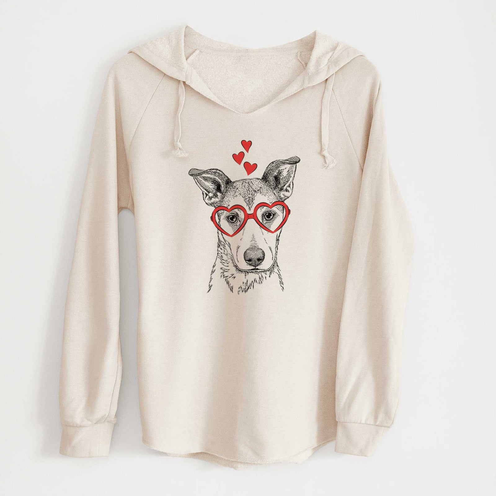 Valentine Coral the Mixed Breed - Cali Wave Hooded Sweatshirt
