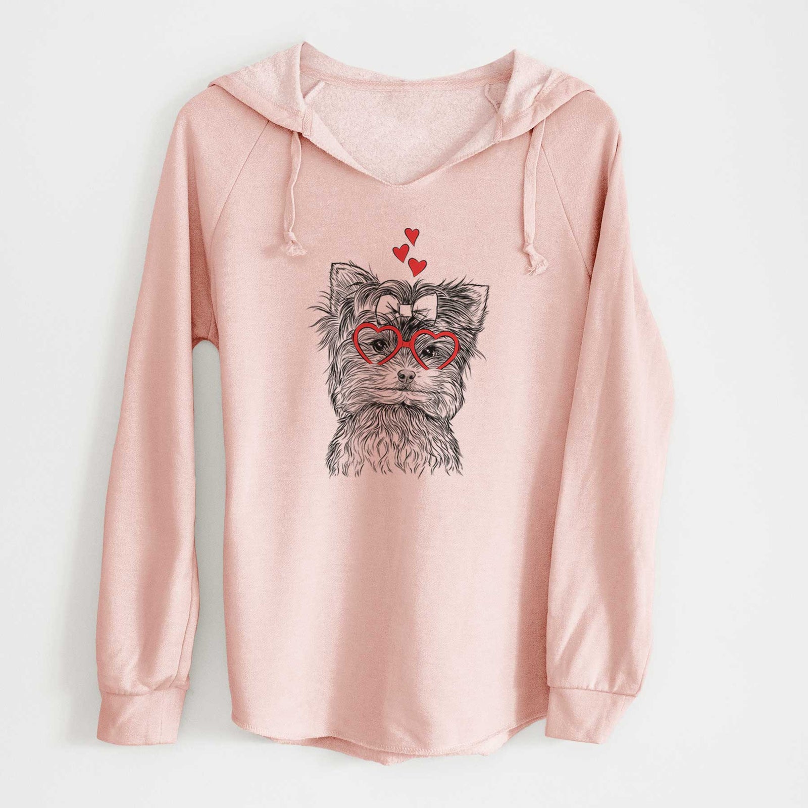 Valentine Cricket the Biewer Terrier - Cali Wave Hooded Sweatshirt