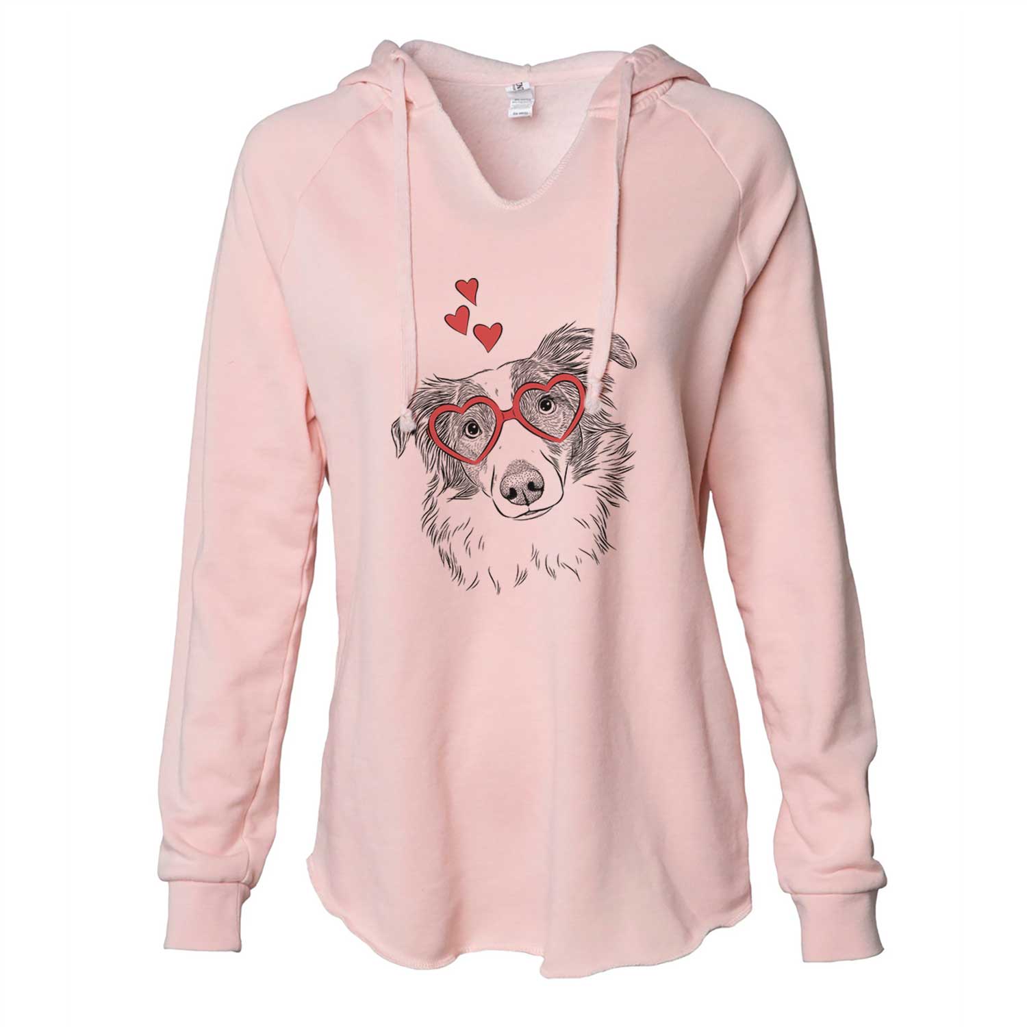 Valentine Cyclone the Australian Shepherd - Cali Wave Hooded Sweatshirt
