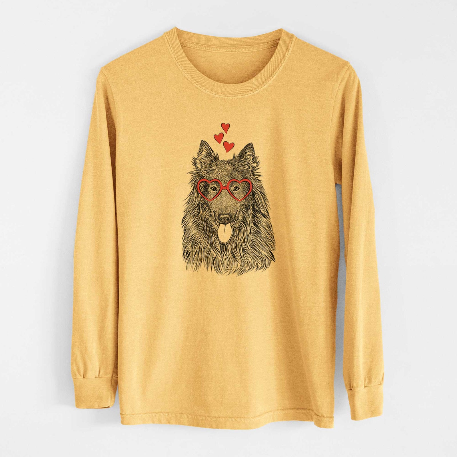 Valentine Daan the Belgian Shepherd - Heavyweight 100% Cotton Long Sleeve