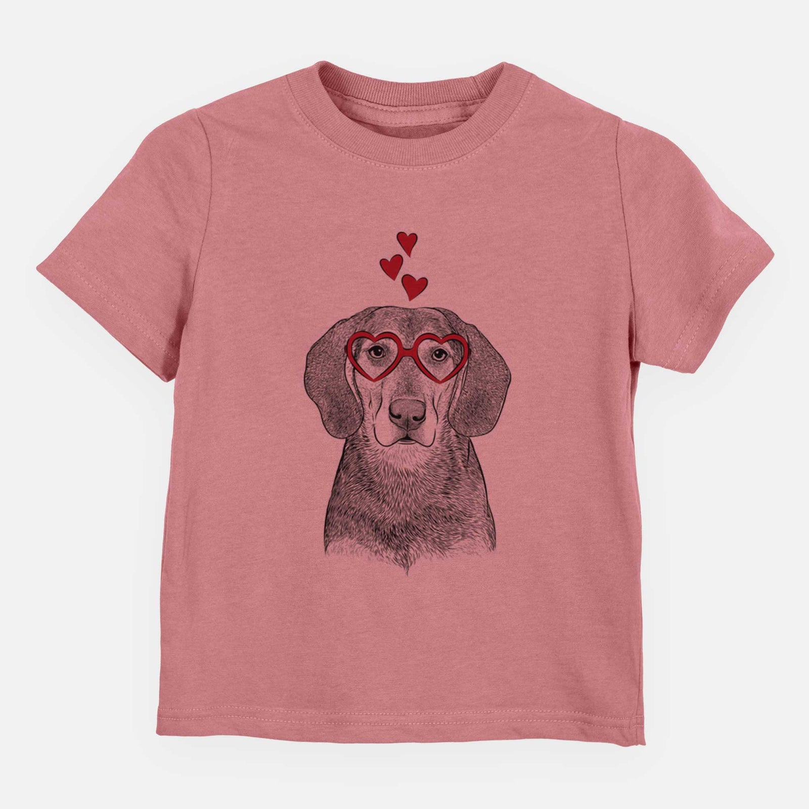 Valentine Daisy the Hound Mix - Kids/Youth/Toddler Shirt