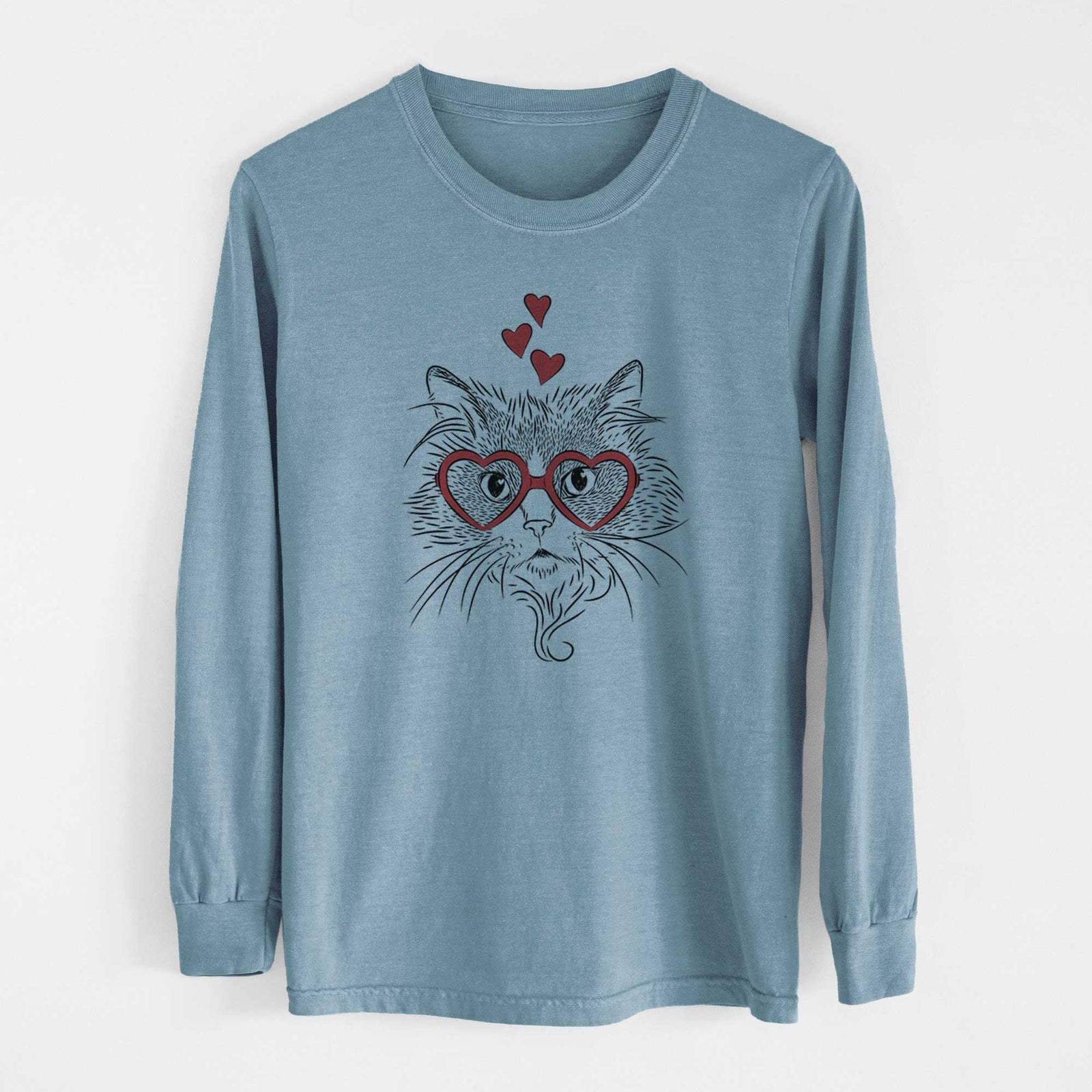 Valentine Daniel the Ragdoll Cat - Heavyweight 100% Cotton Long Sleeve