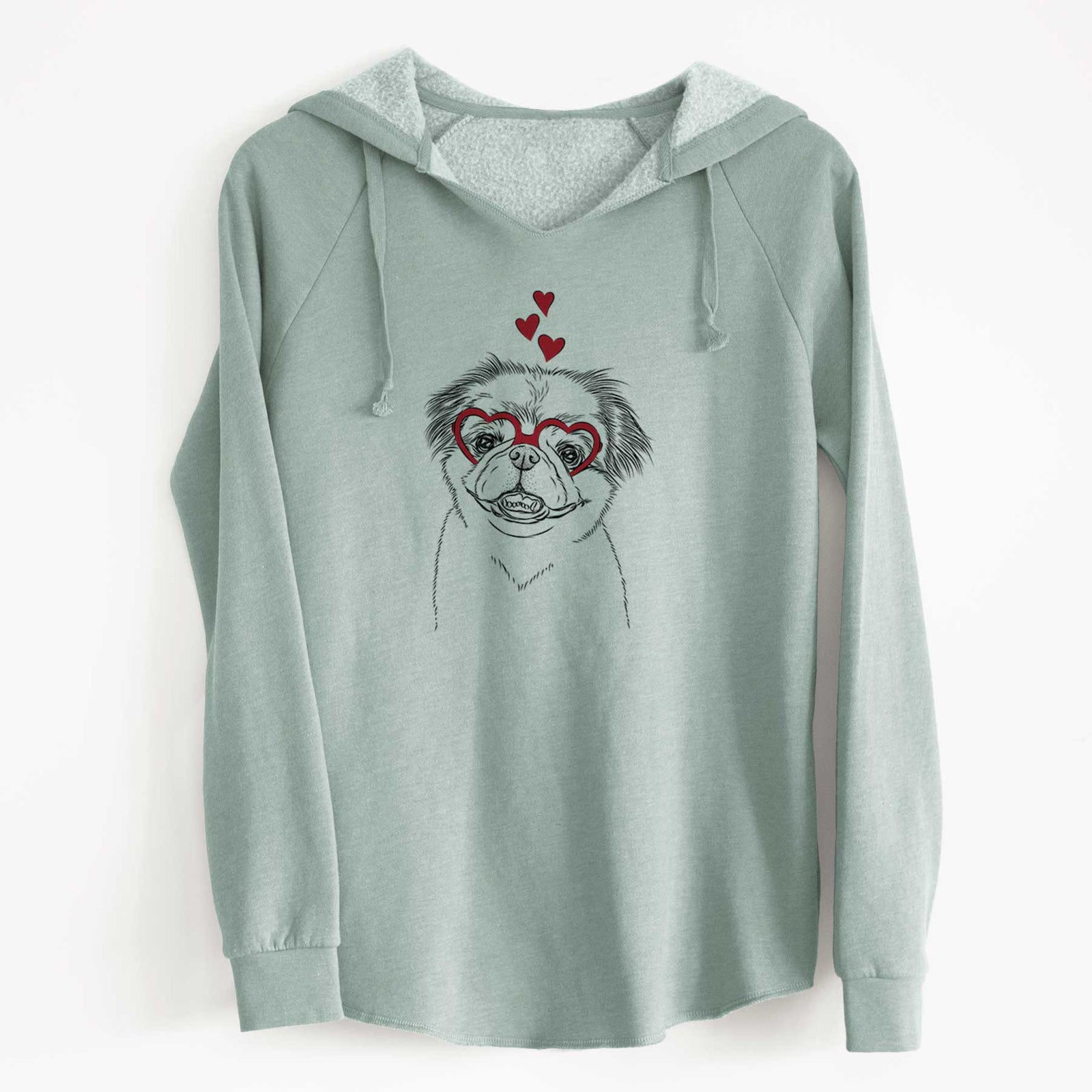 Valentine Danny the Pekingese - Cali Wave Hooded Sweatshirt