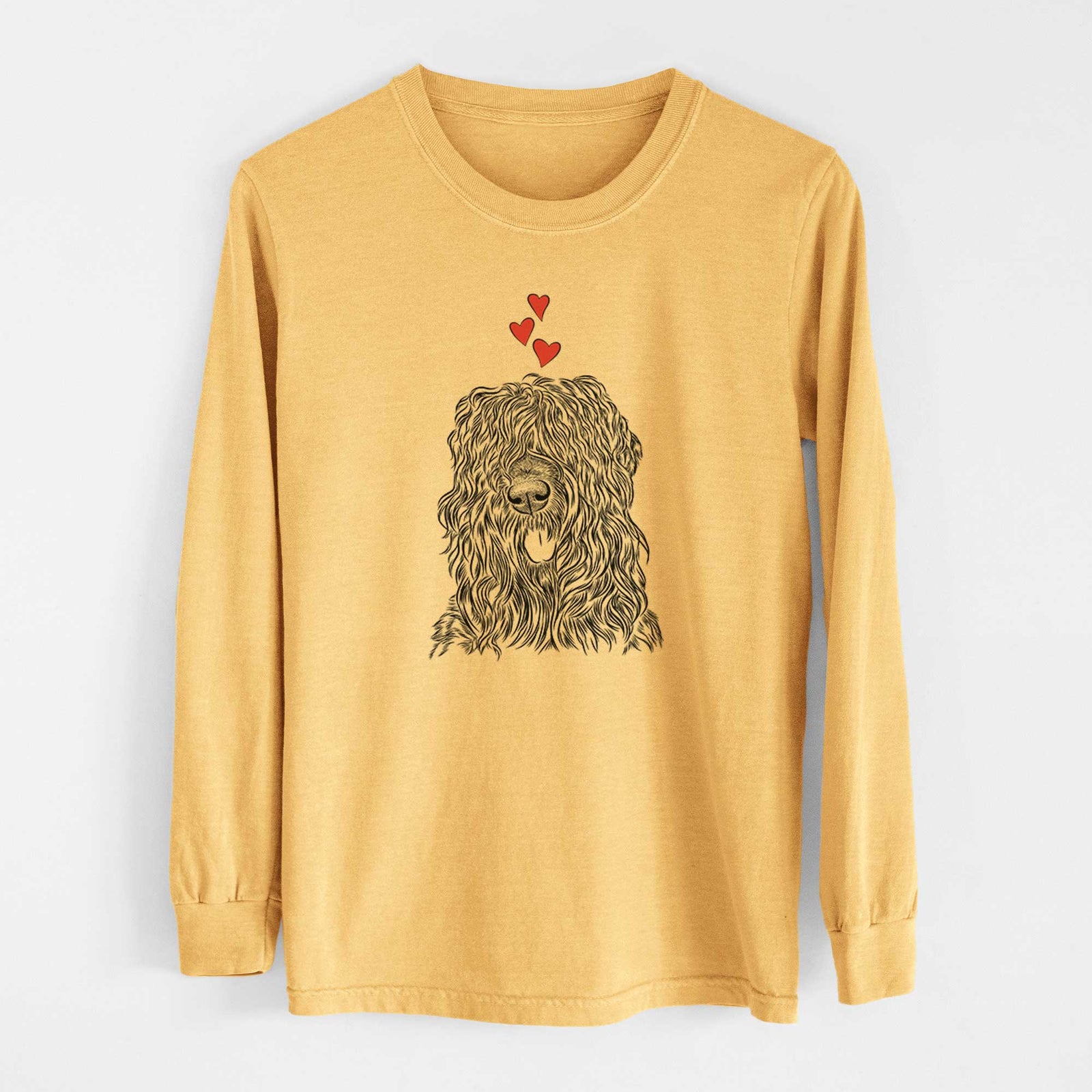Valentine Darryl the Black Russian Terrier - Heavyweight 100% Cotton Long Sleeve