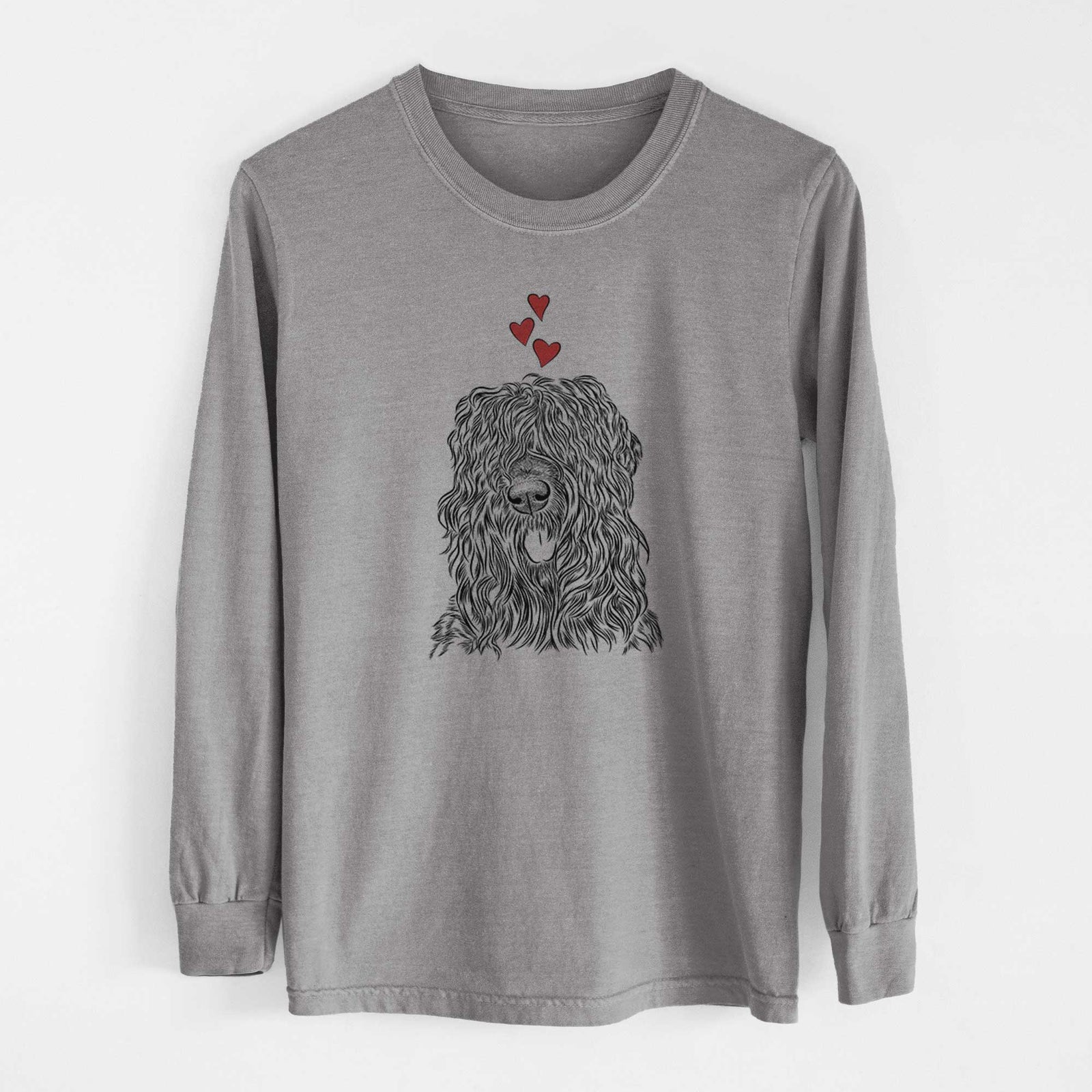 Valentine Darryl the Black Russian Terrier - Heavyweight 100% Cotton Long Sleeve