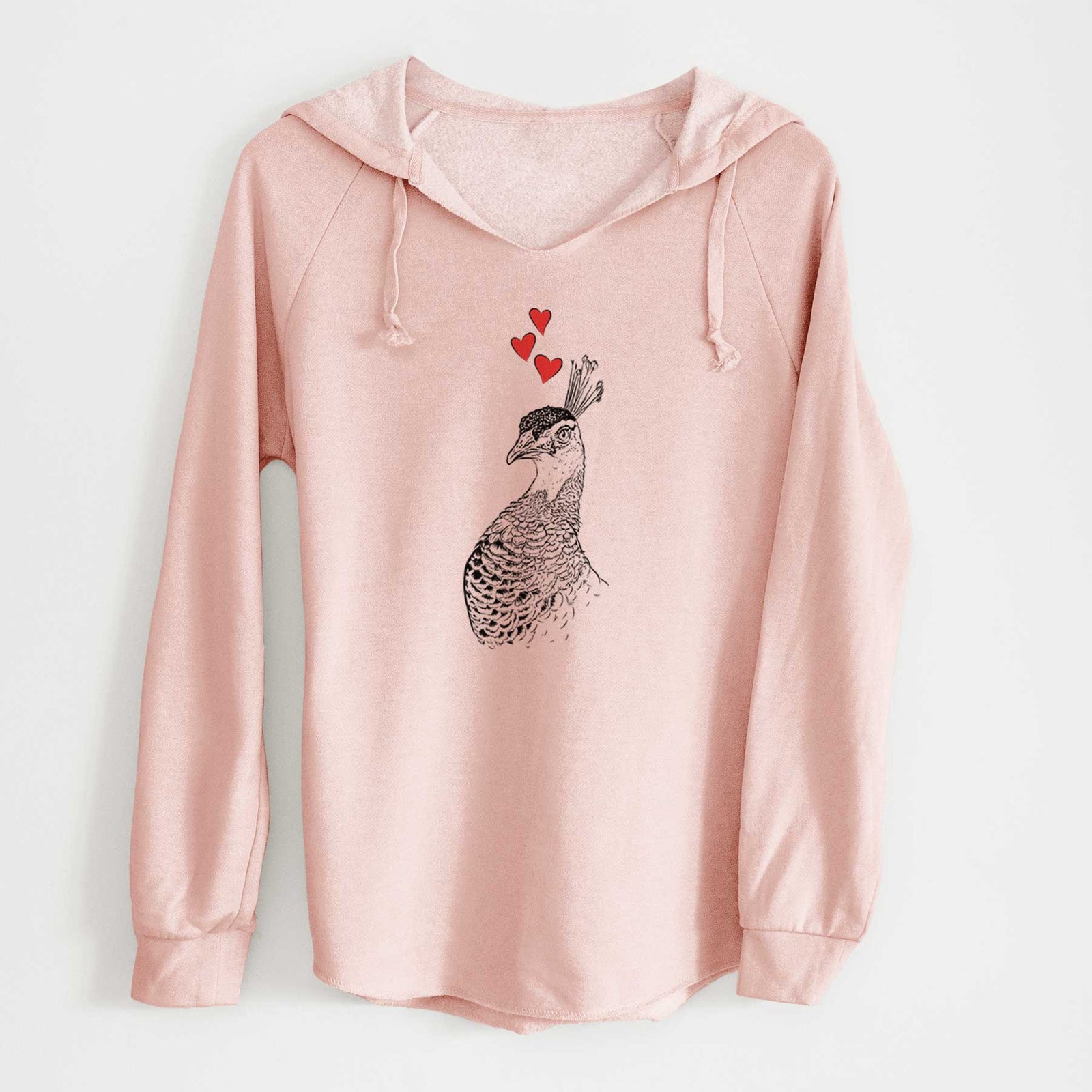 Valentine Dee the Peahen - Cali Wave Hooded Sweatshirt