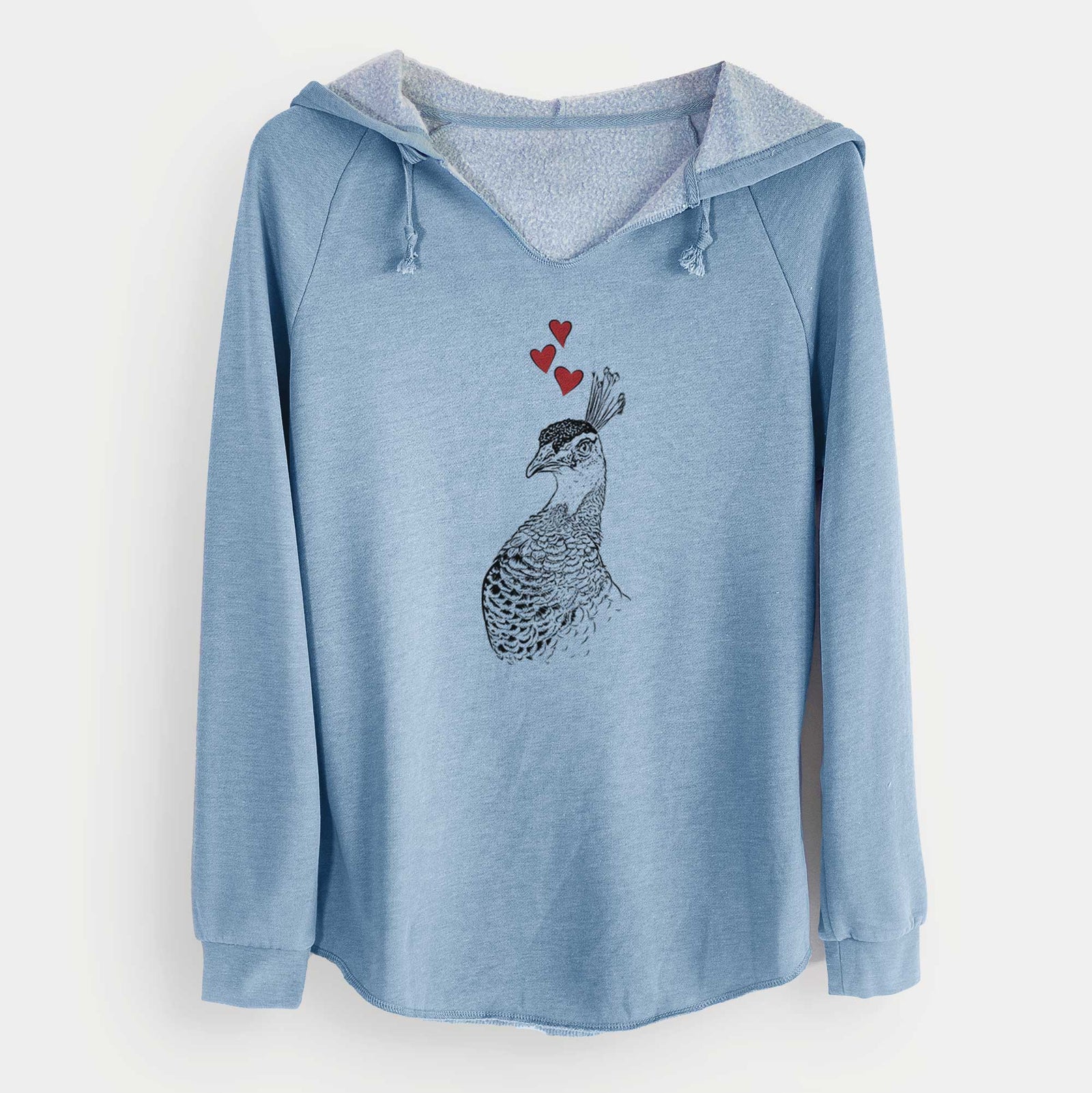 Valentine Dee the Peahen - Cali Wave Hooded Sweatshirt
