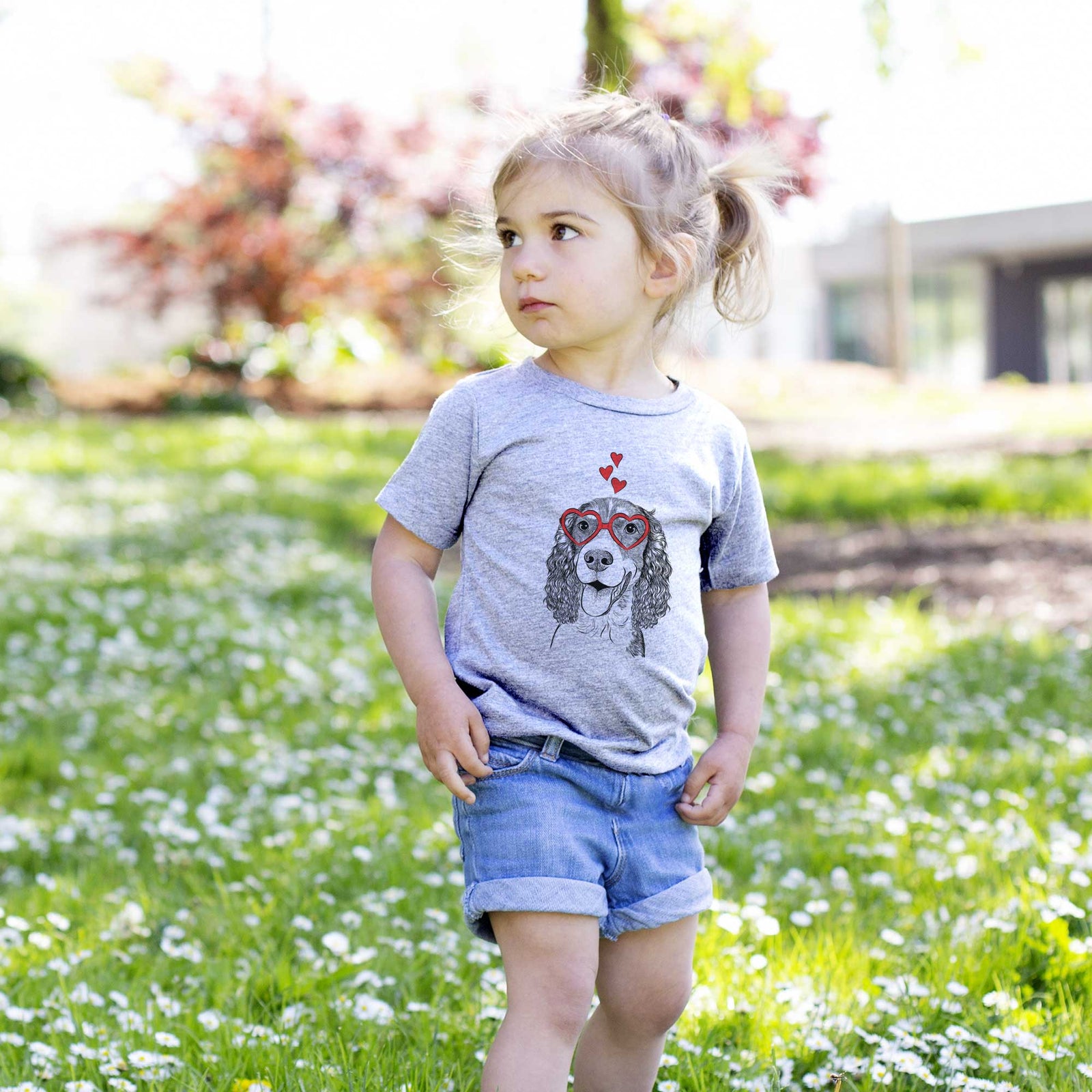 Valentine Delilah the English Springer Spaniel - Kids/Youth/Toddler Shirt