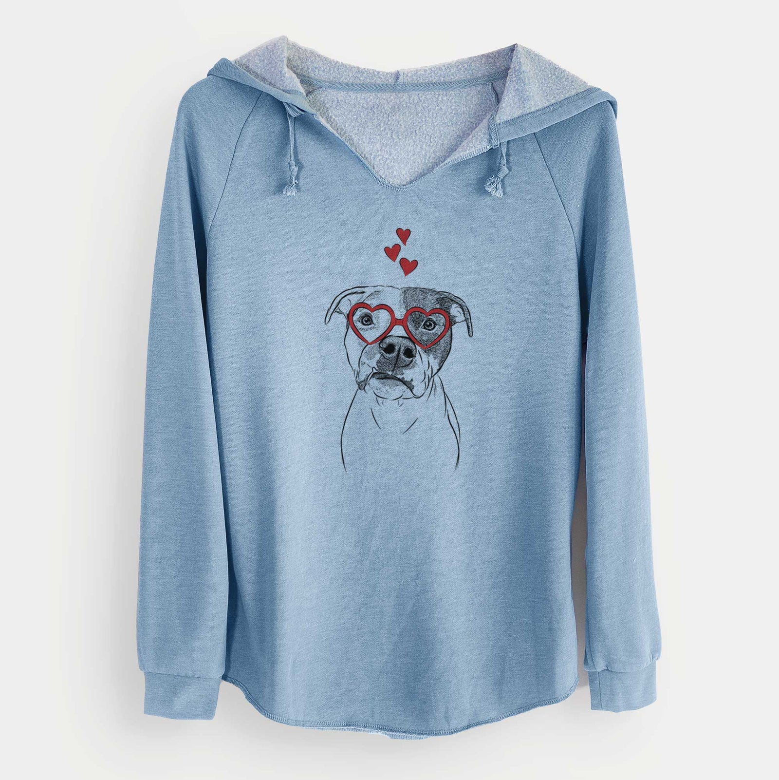 Valentine Dexter the Pitbull - Cali Wave Hooded Sweatshirt
