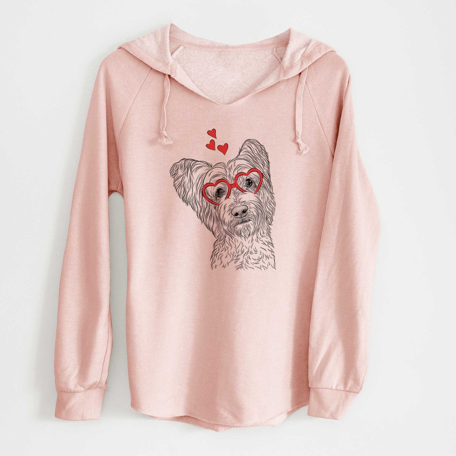 Valentine Dexter the Terrier Mix - Cali Wave Hooded Sweatshirt