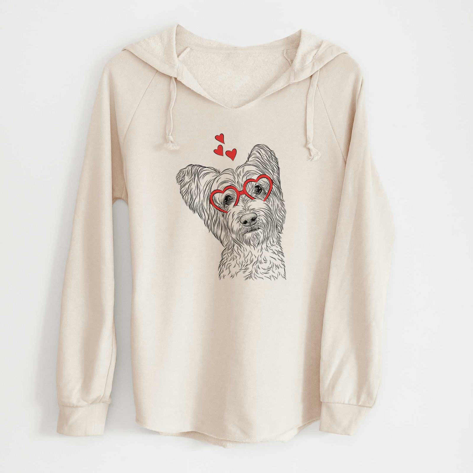Valentine Dexter the Terrier Mix - Cali Wave Hooded Sweatshirt