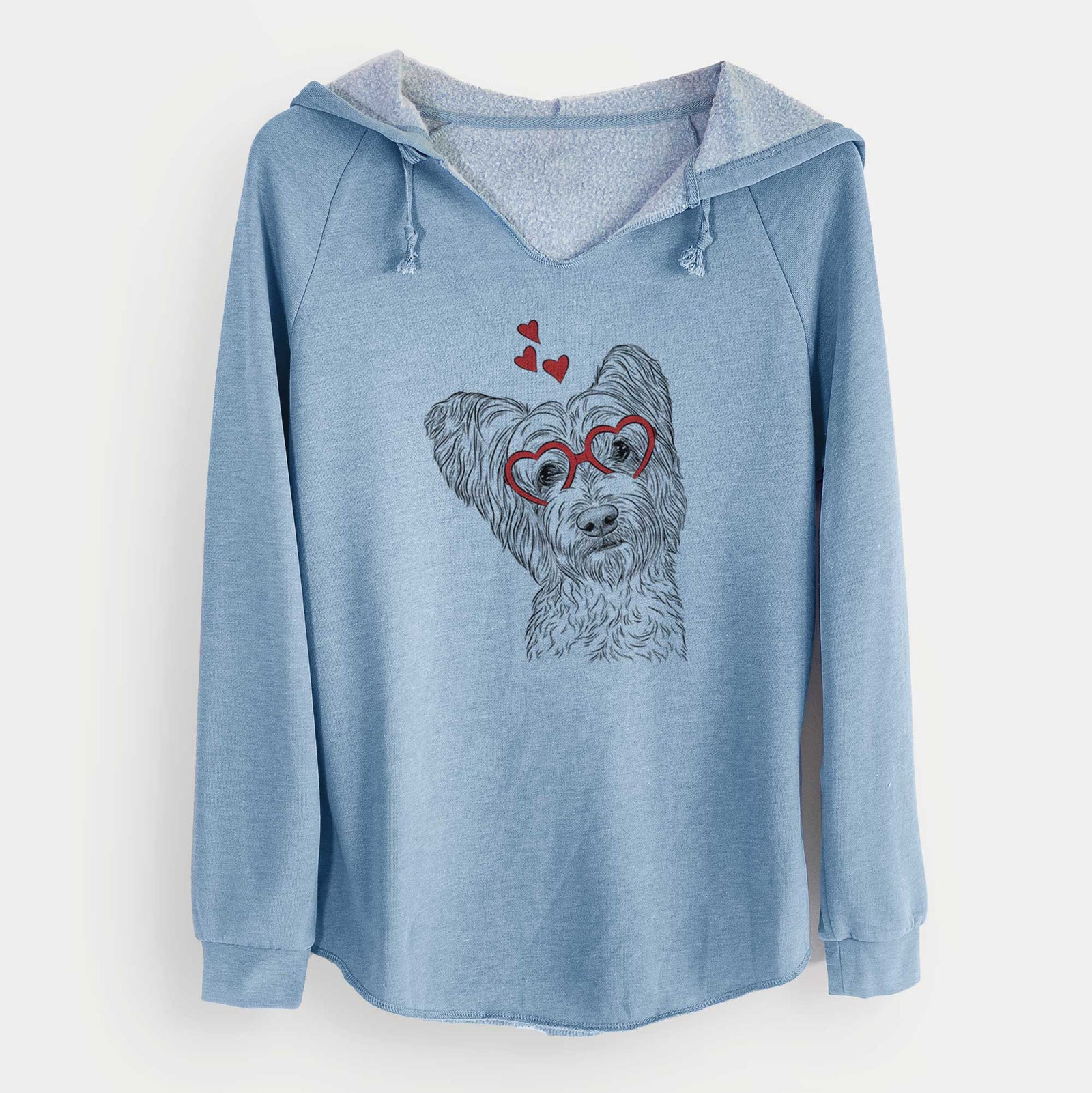Valentine Dexter the Terrier Mix - Cali Wave Hooded Sweatshirt