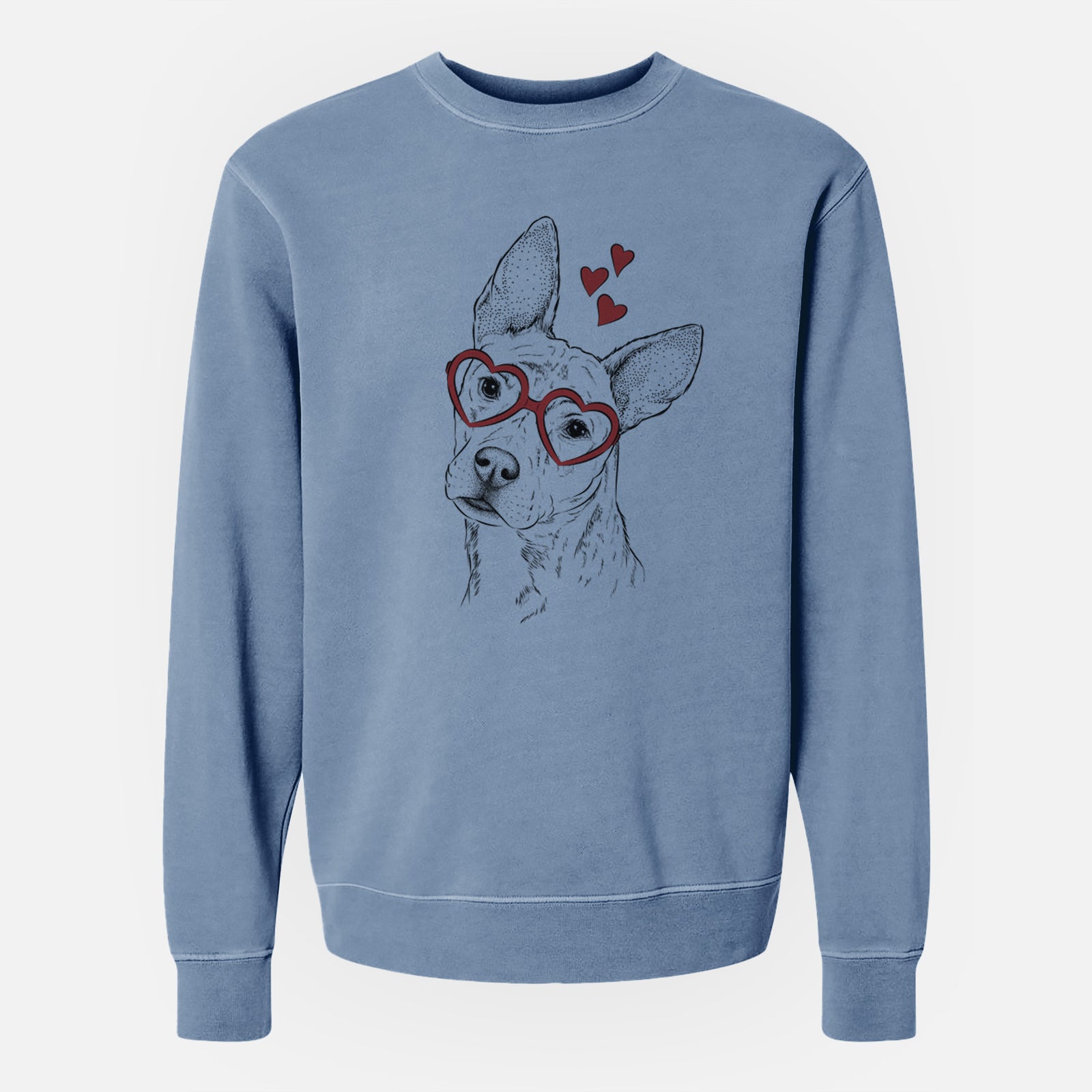 Valentine Diesel the Mixed Breed - Unisex Pigment Dyed Crew Sweatshirt