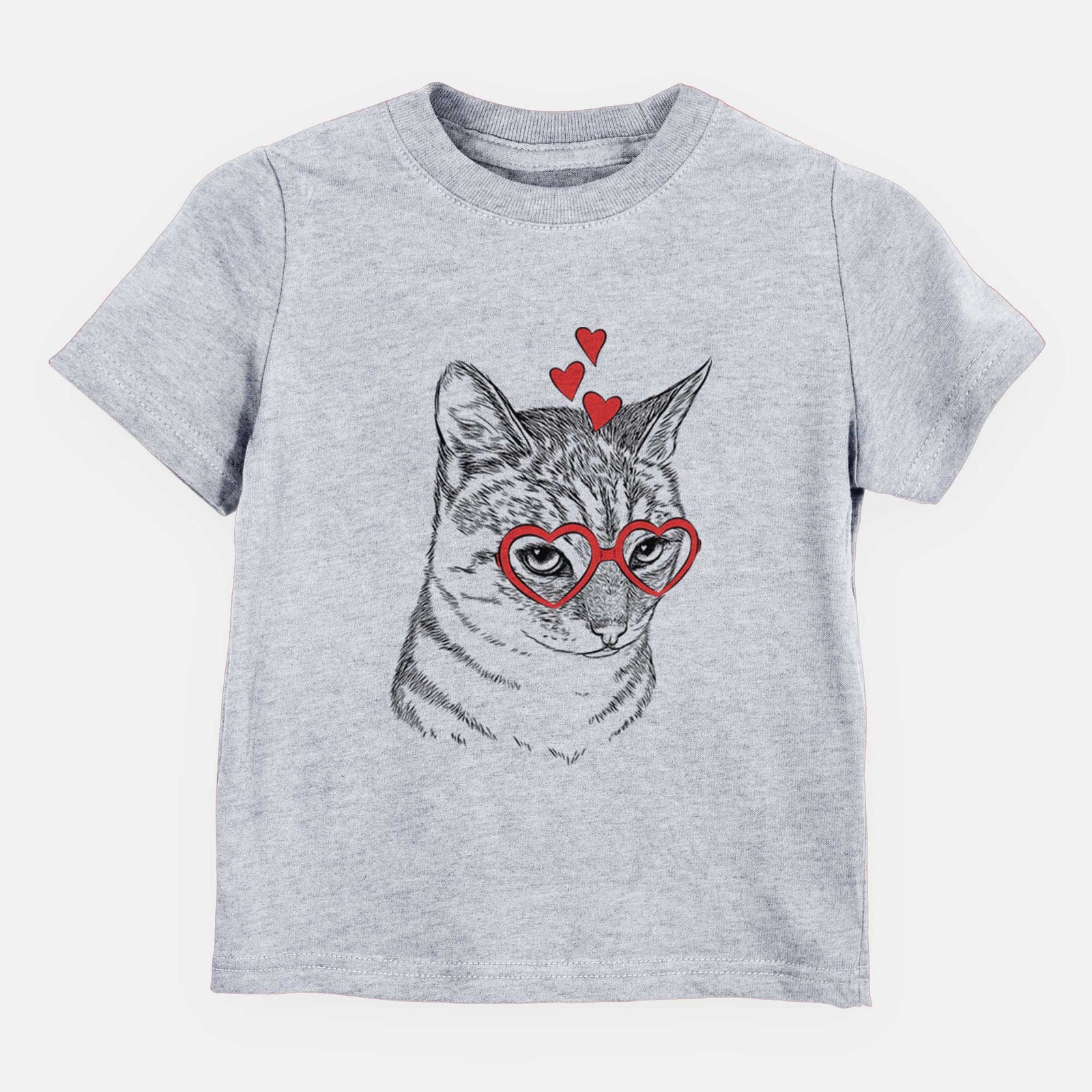 Valentine Dora the Tabby Cat - Kids/Youth/Toddler Shirt