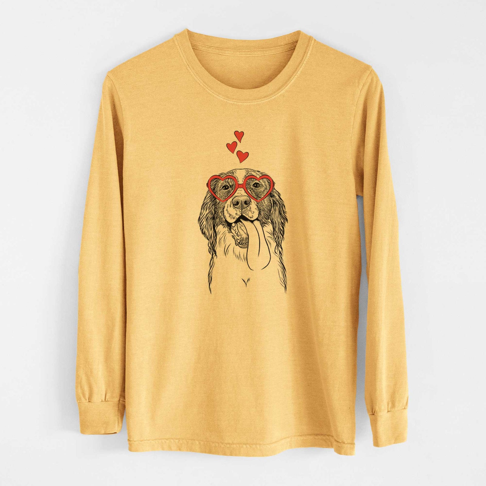 Valentine Duke the English Springer Spaniel - Heavyweight 100% Cotton Long Sleeve