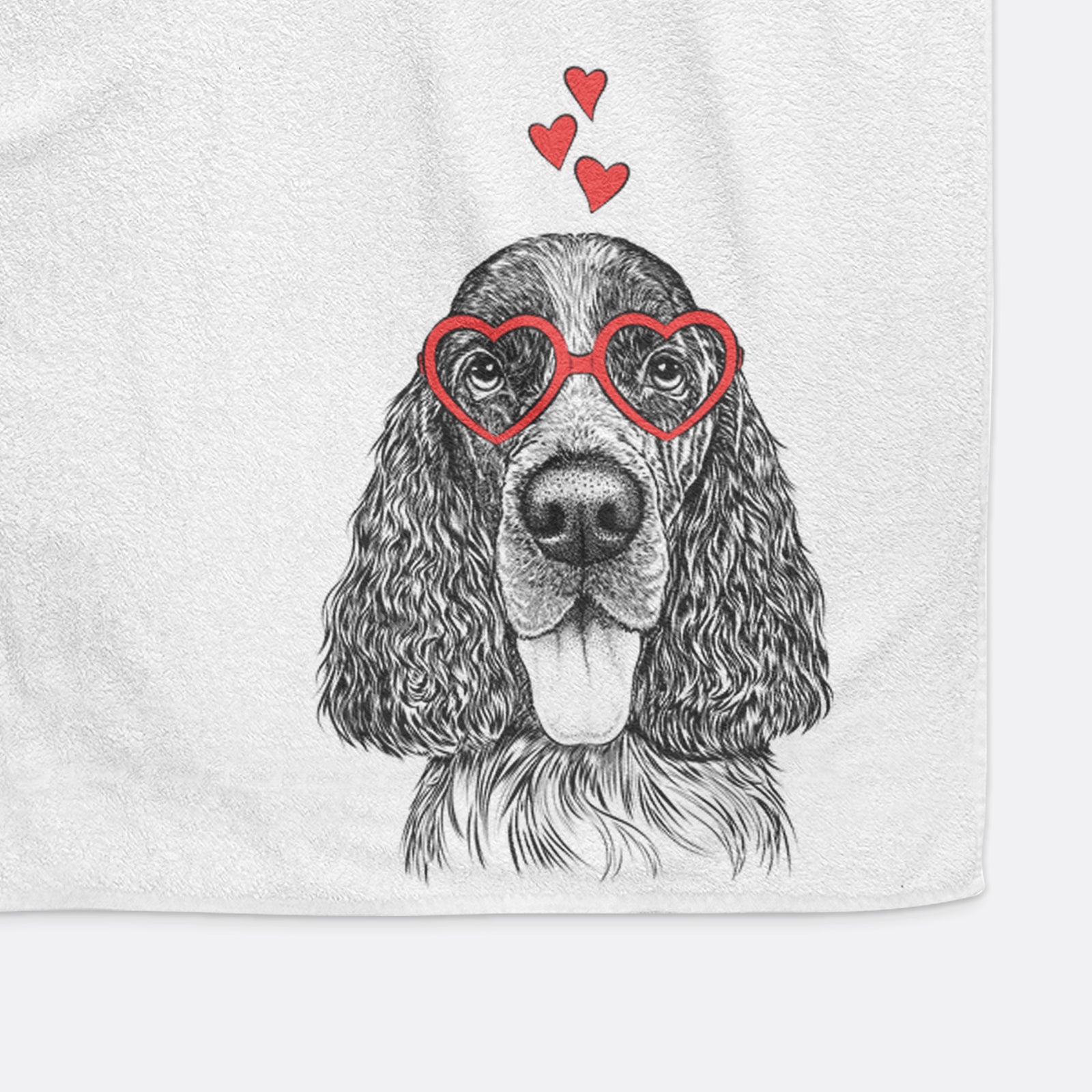 Duke the English Springer Spaniel Decorative Hand Towel