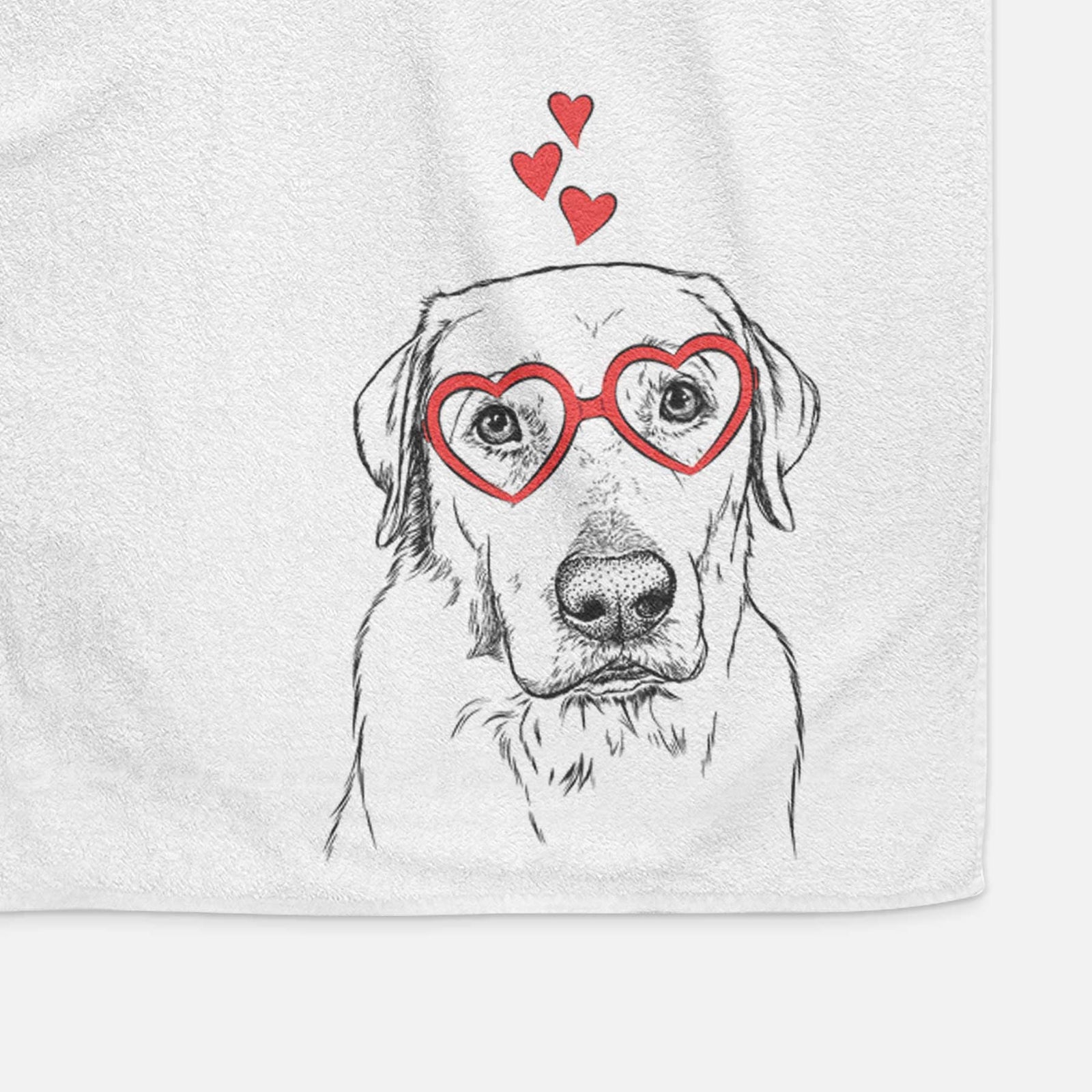Duke the Yellow Lab Decorative Hand Towel