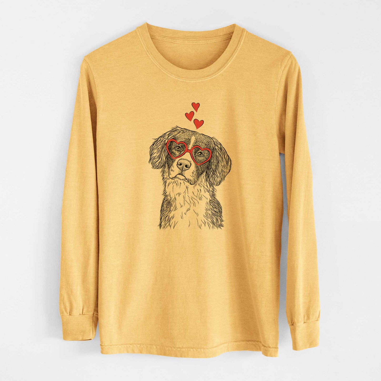 Valentine Dulce the Drentsche Patrijshond - Heavyweight 100% Cotton Long Sleeve