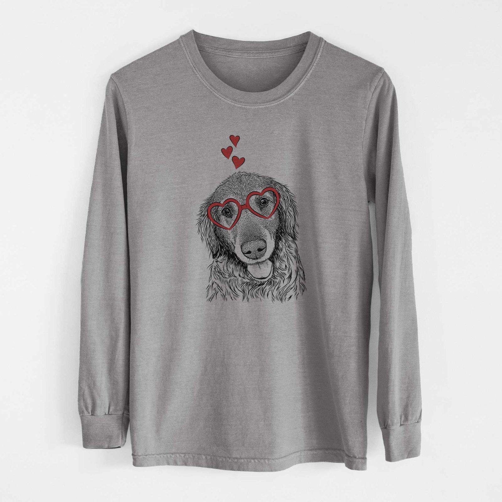 Valentine Duncan the Golden Retriever - Heavyweight 100% Cotton Long Sleeve