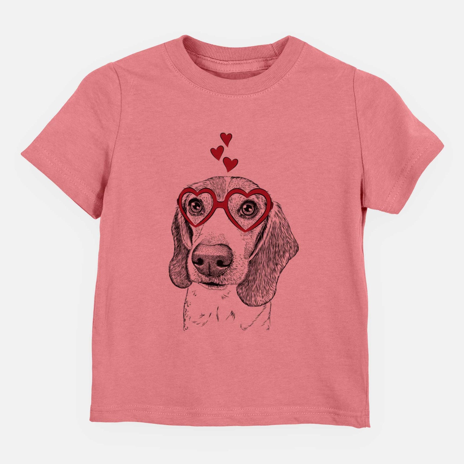 Valentine Elvis the Bluetick Beagle - Kids/Youth/Toddler Shirt