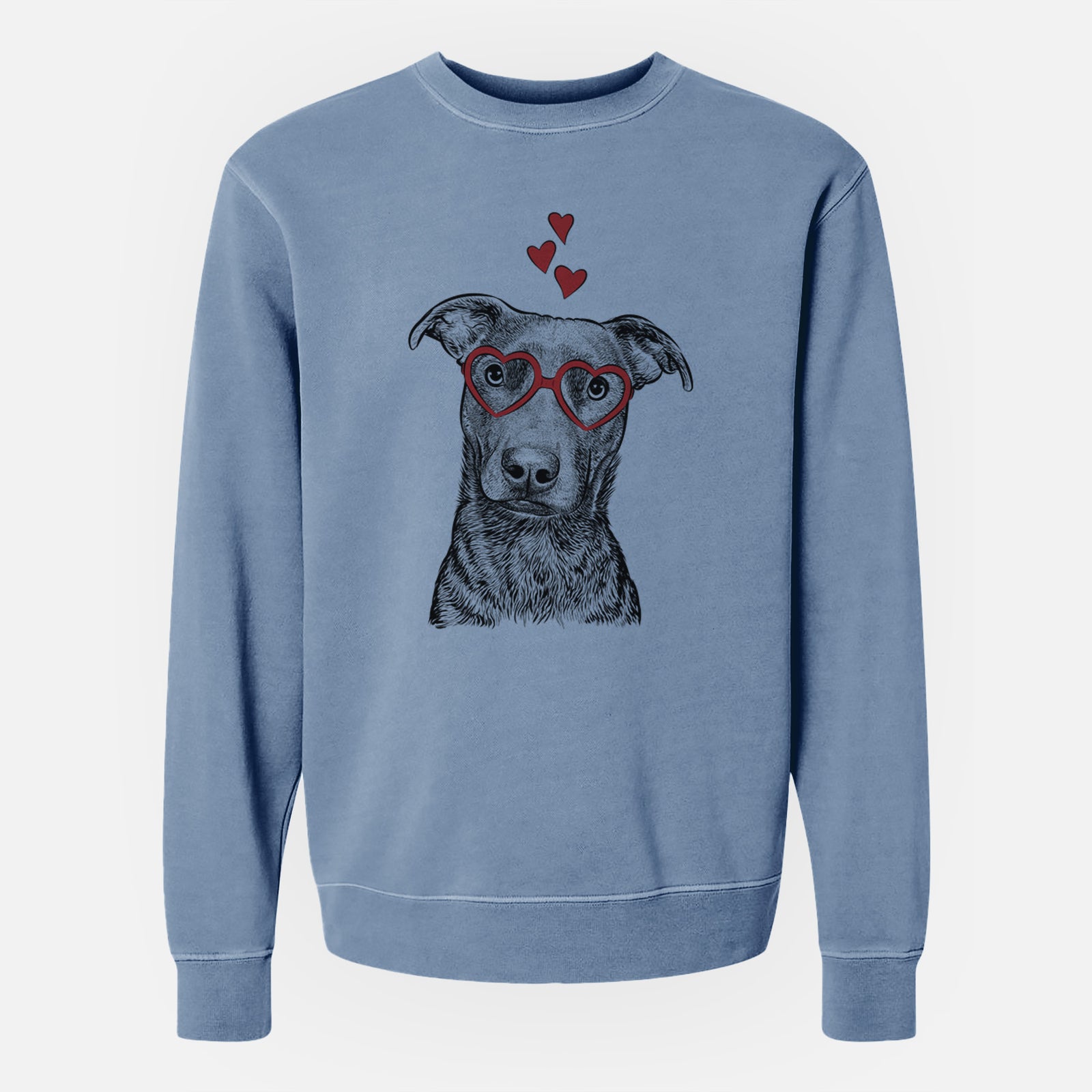 Valentine Embyr the Mixed Breed - Unisex Pigment Dyed Crew Sweatshirt
