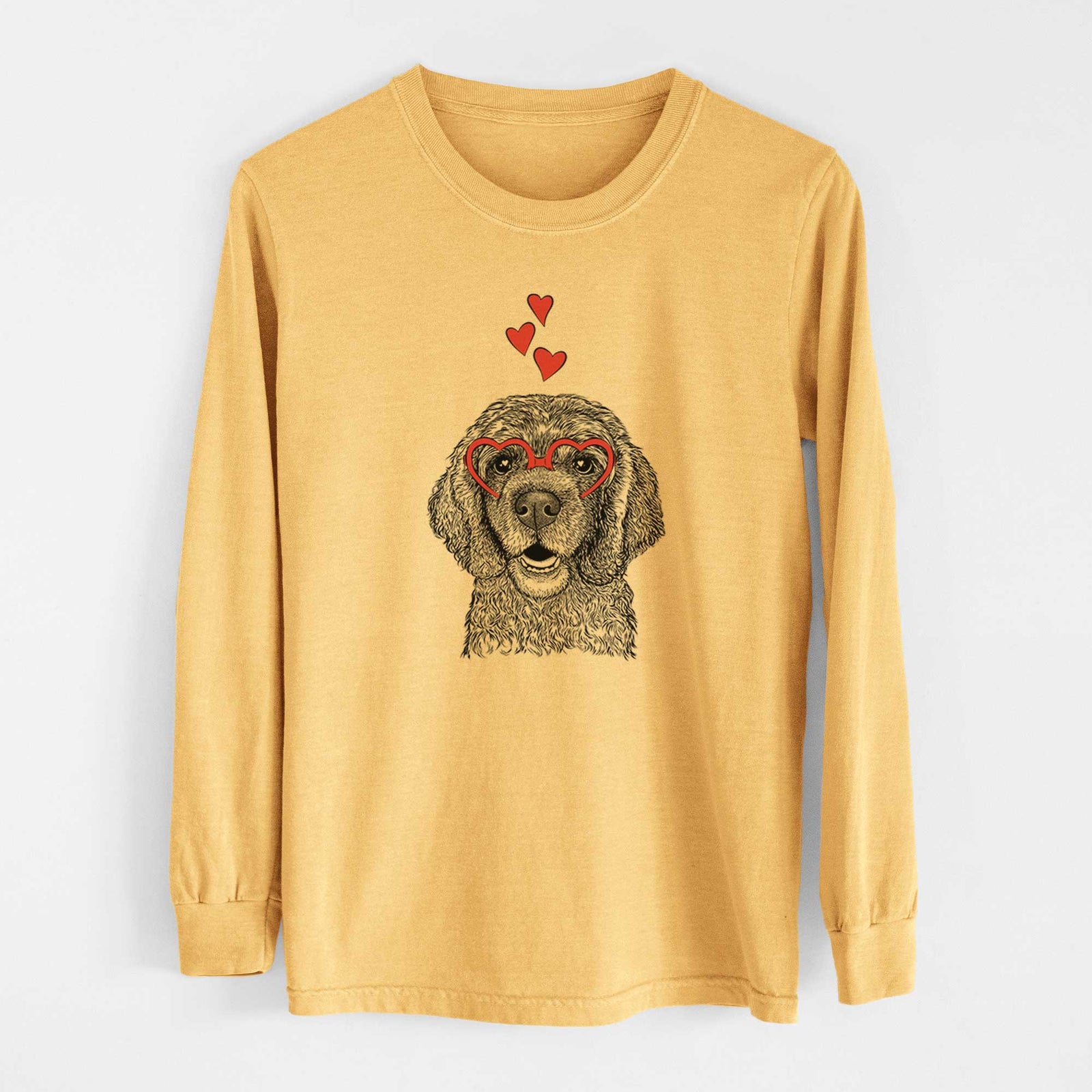Valentine Fannie Mae the Cocker Spaniel - Heavyweight 100% Cotton Long Sleeve