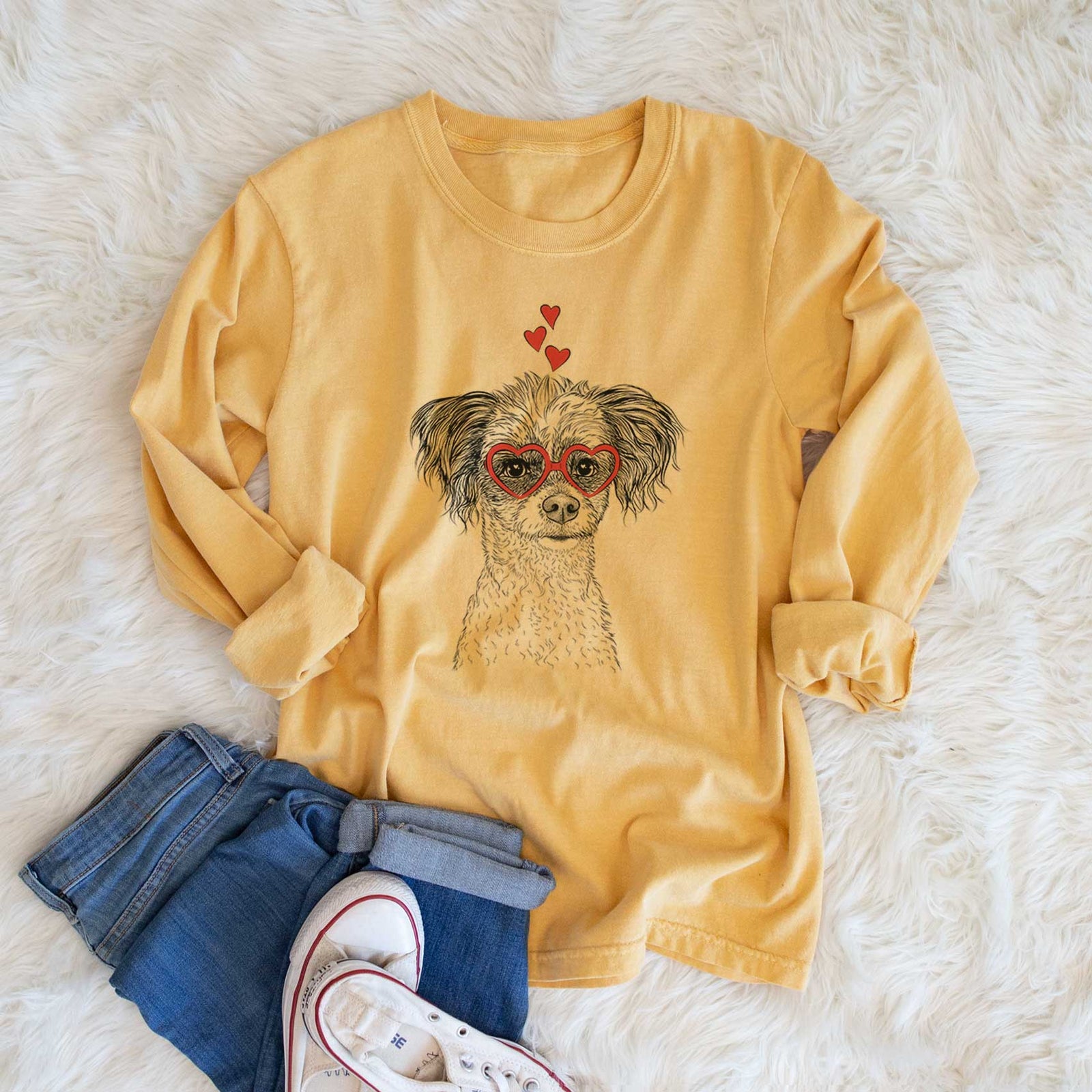 Valentine Finley the Papillon Mix - Heavyweight 100% Cotton Long Sleeve