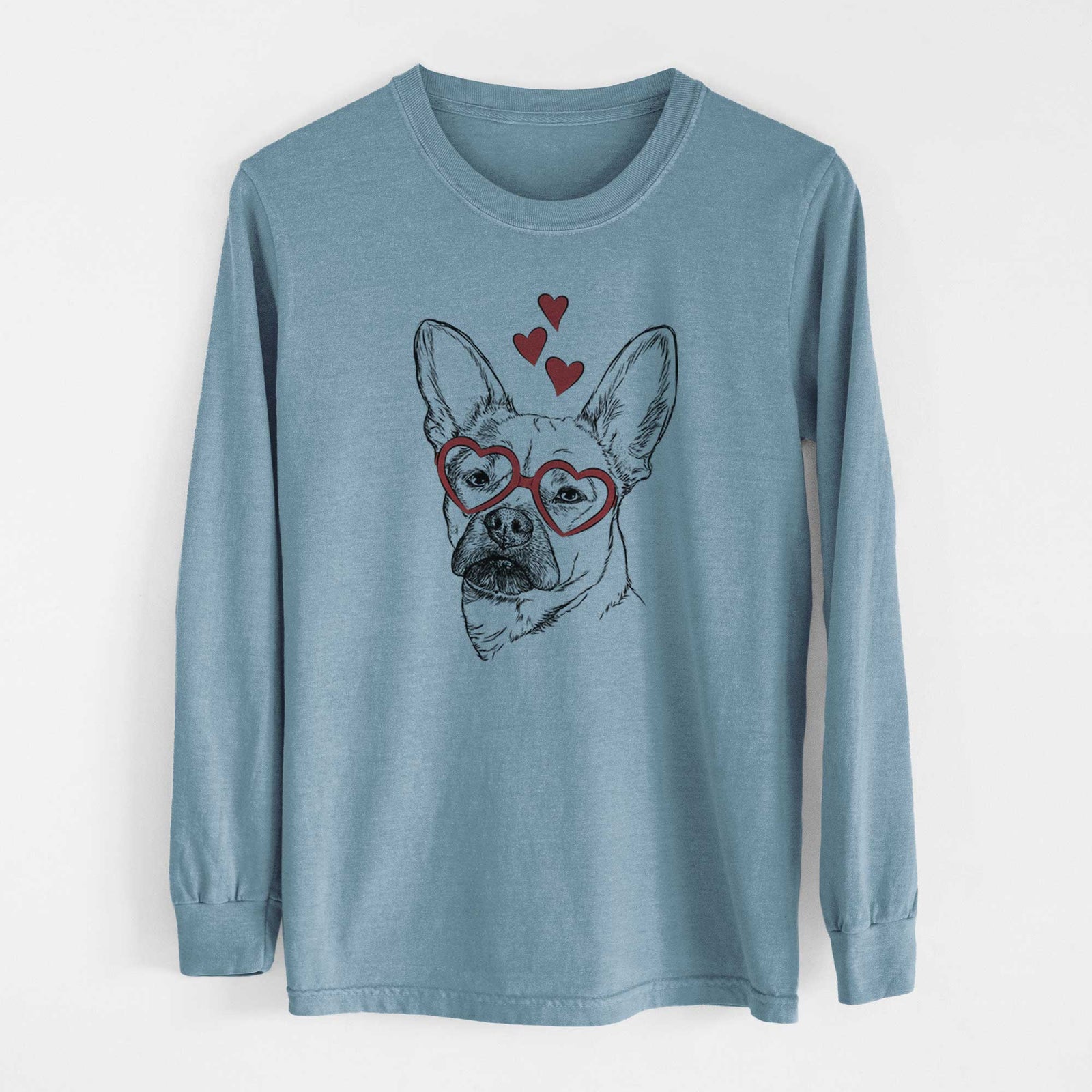 Valentine Frankie the Mixed Breed - Heavyweight 100% Cotton Long Sleeve