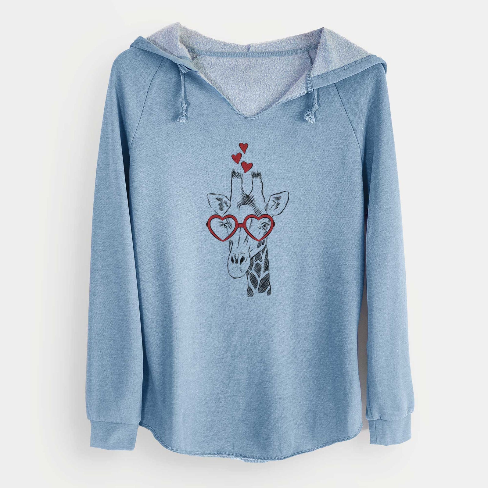 Valentine Geoffrey the Giraffe - Cali Wave Hooded Sweatshirt