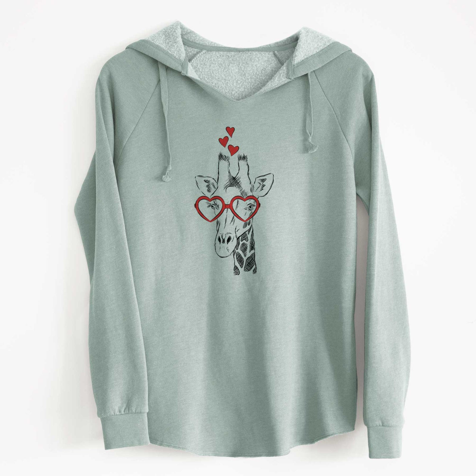 Valentine Geoffrey the Giraffe - Cali Wave Hooded Sweatshirt