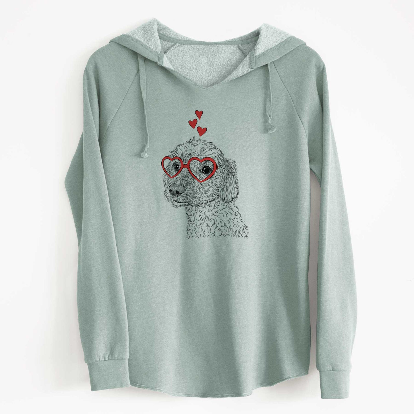 Valentine Georgie Boy the Mixed Breed - Cali Wave Hooded Sweatshirt