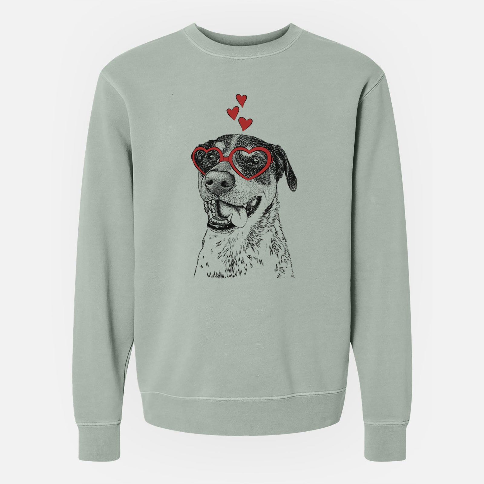 Valentine Gerti the Mixed Breed - Unisex Pigment Dyed Crew Sweatshirt