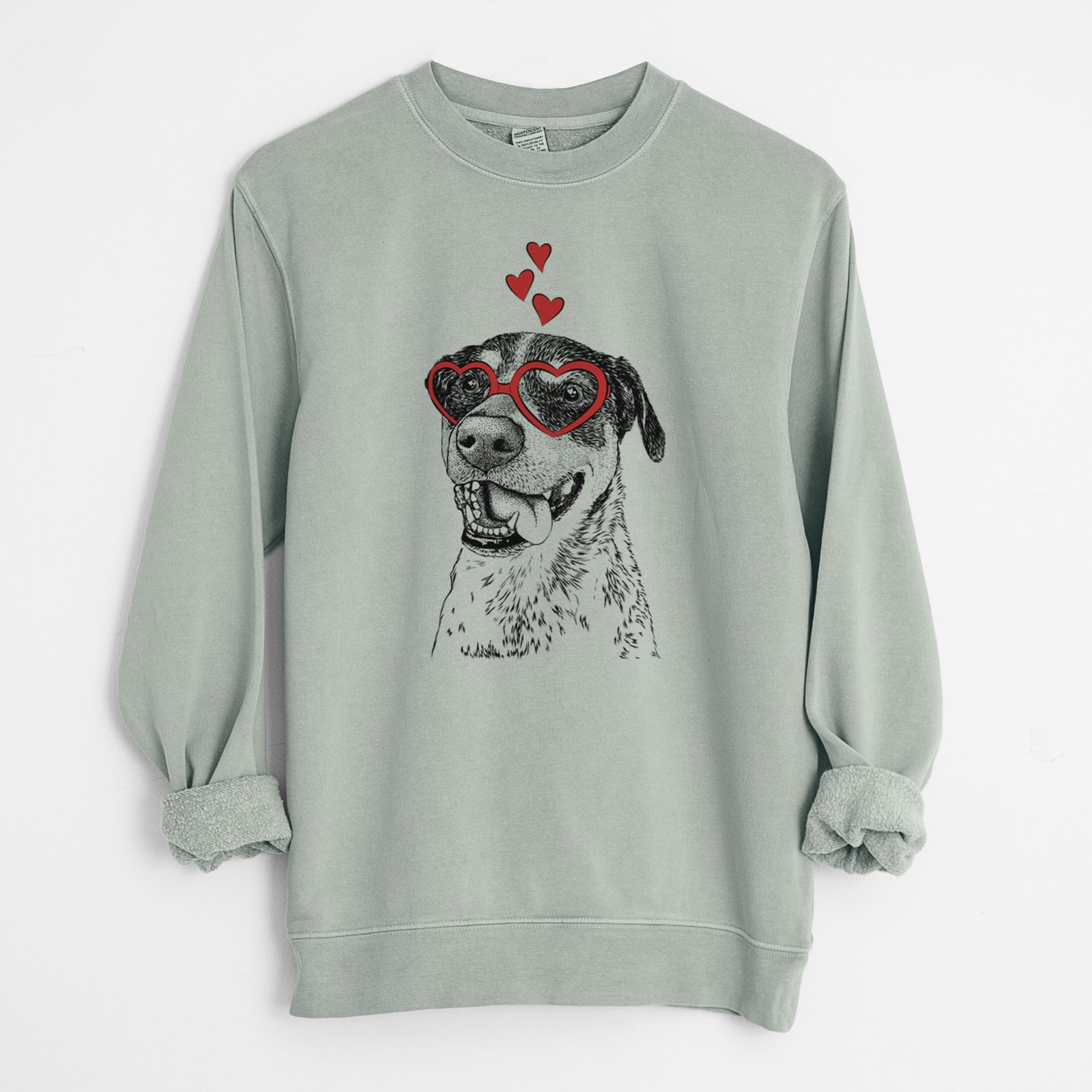 Valentine Gerti the Mixed Breed - Unisex Pigment Dyed Crew Sweatshirt