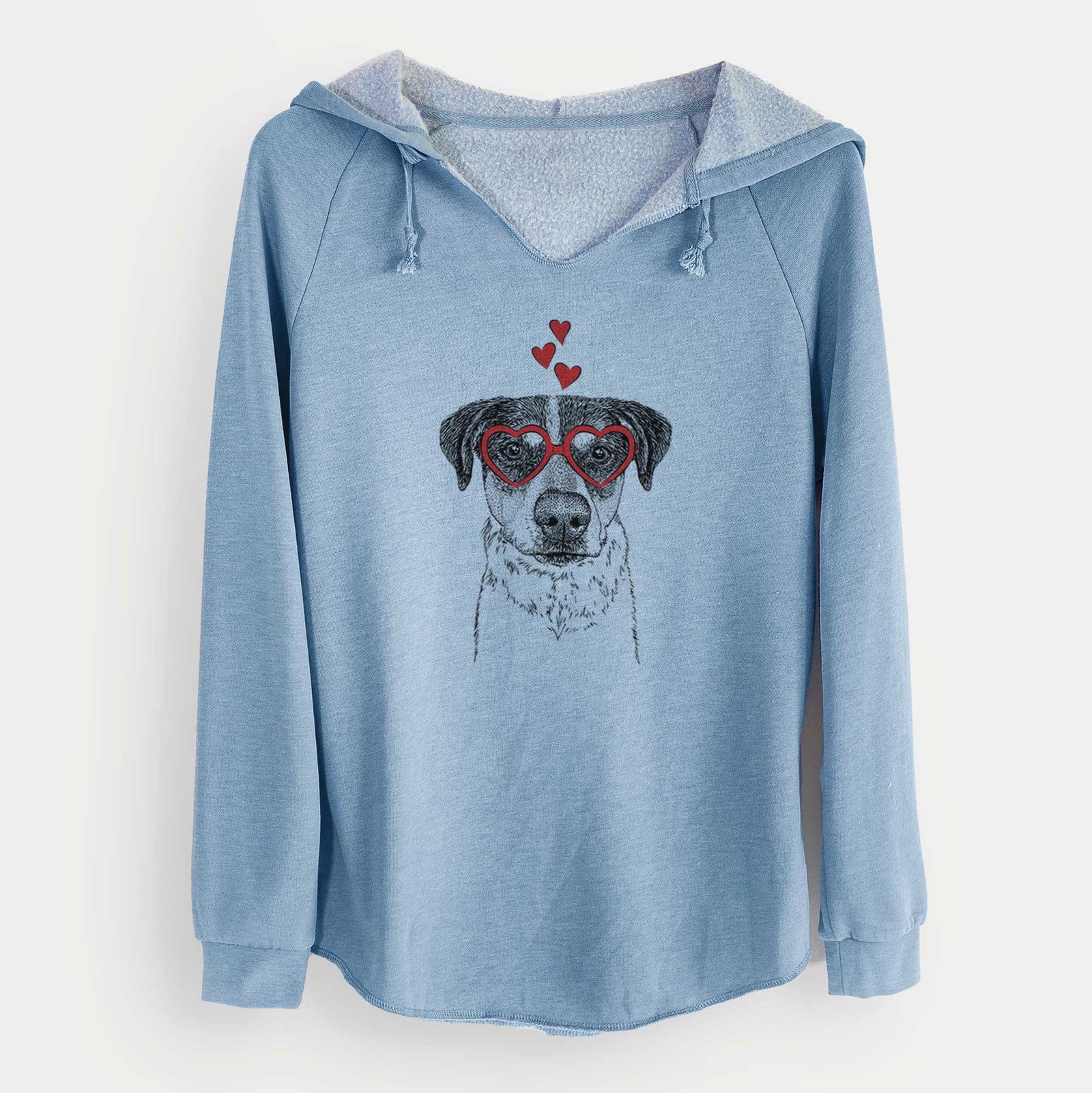 Valentine Gertrude the Mixed Breed - Cali Wave Hooded Sweatshirt