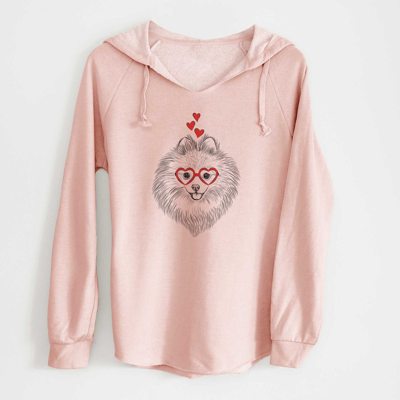 Valentine GiGi the Pomeranian - Cali Wave Hooded Sweatshirt