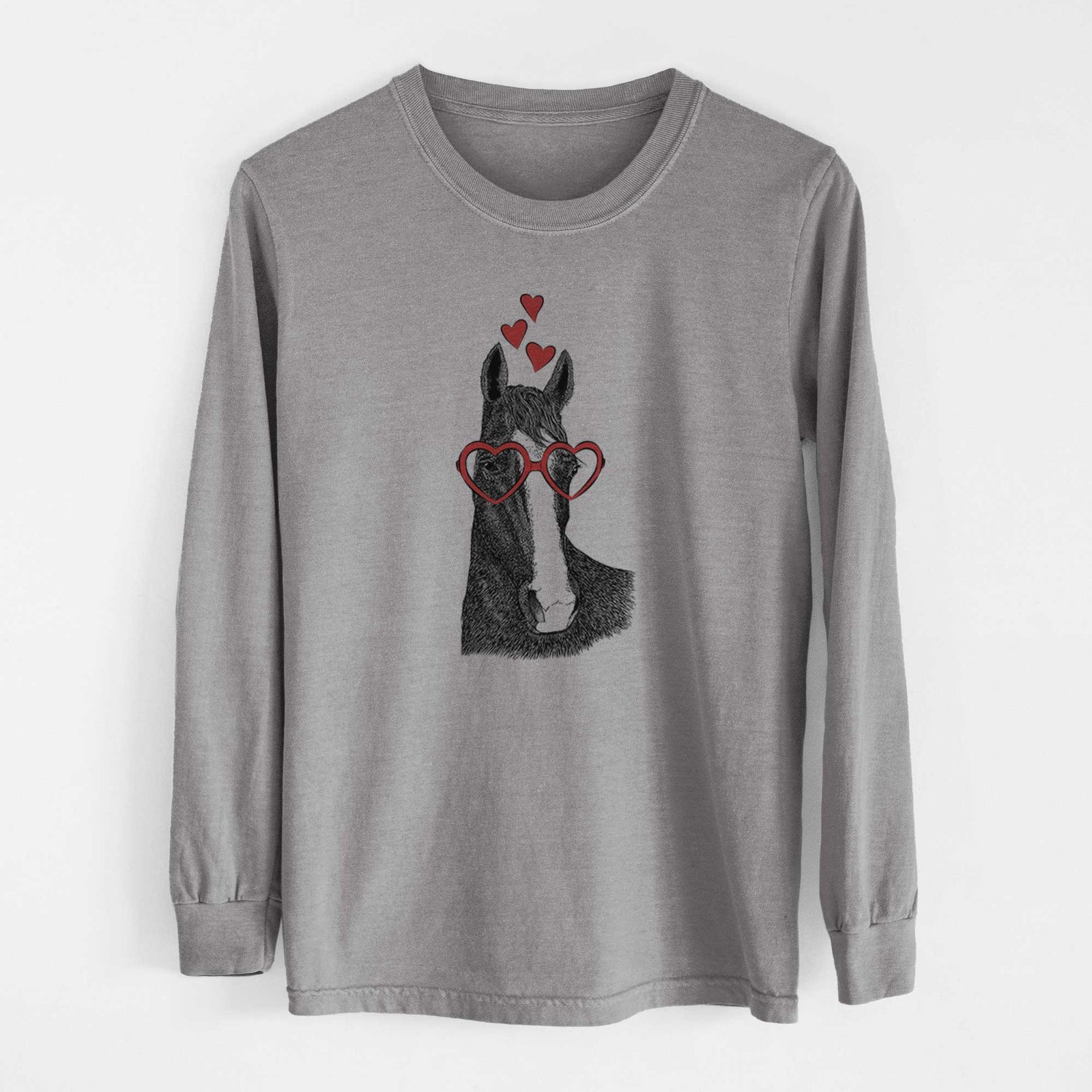 Valentine Gibson the Tennessee Walking Horse - Heavyweight 100% Cotton Long Sleeve