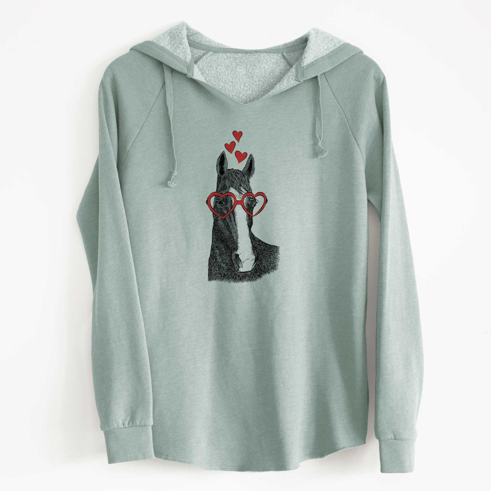 Valentine Gibson the Tennessee Walking Horse - Cali Wave Hooded Sweatshirt