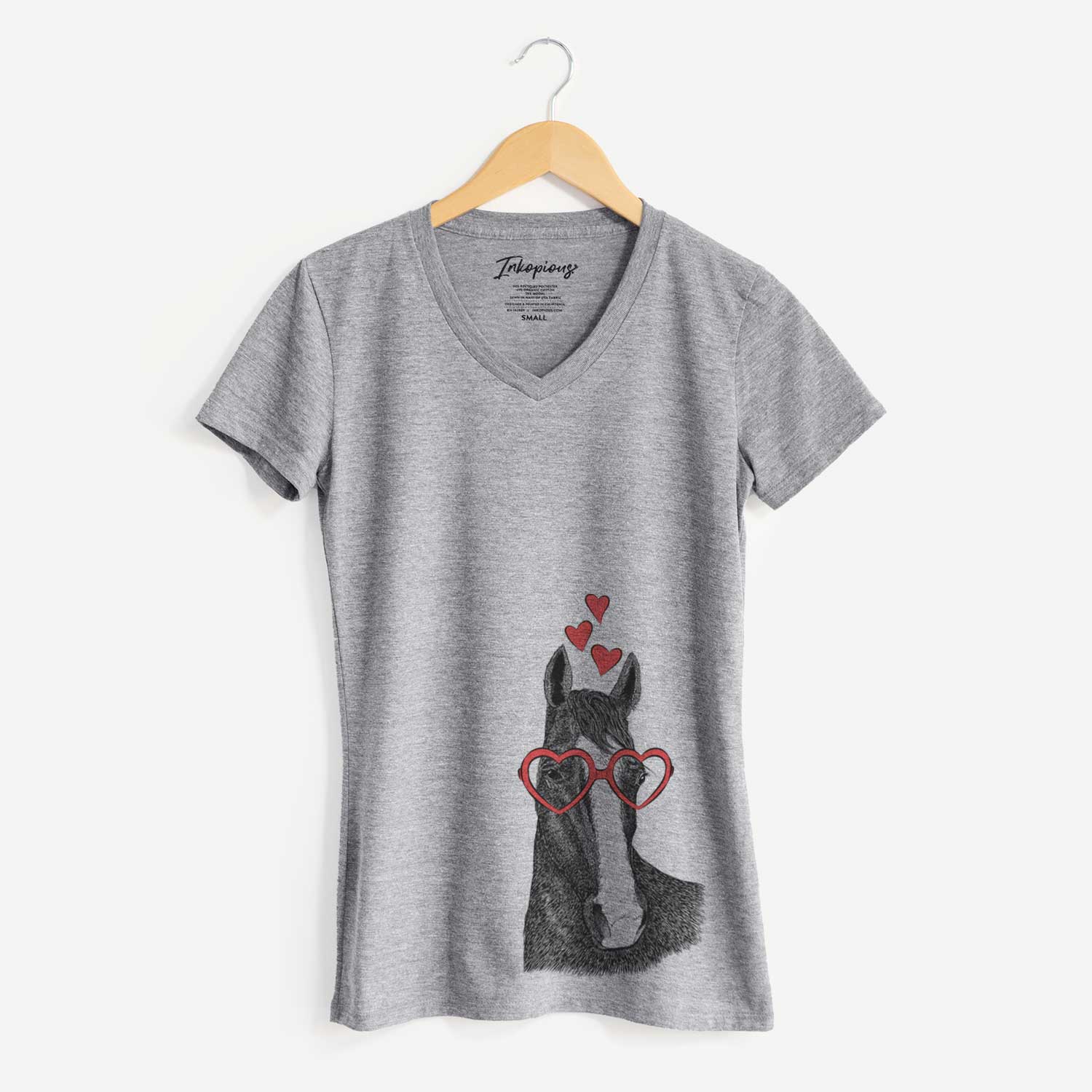 Valentine Gibson the Tennessee Walking Horse - Women's V-neck Shirt