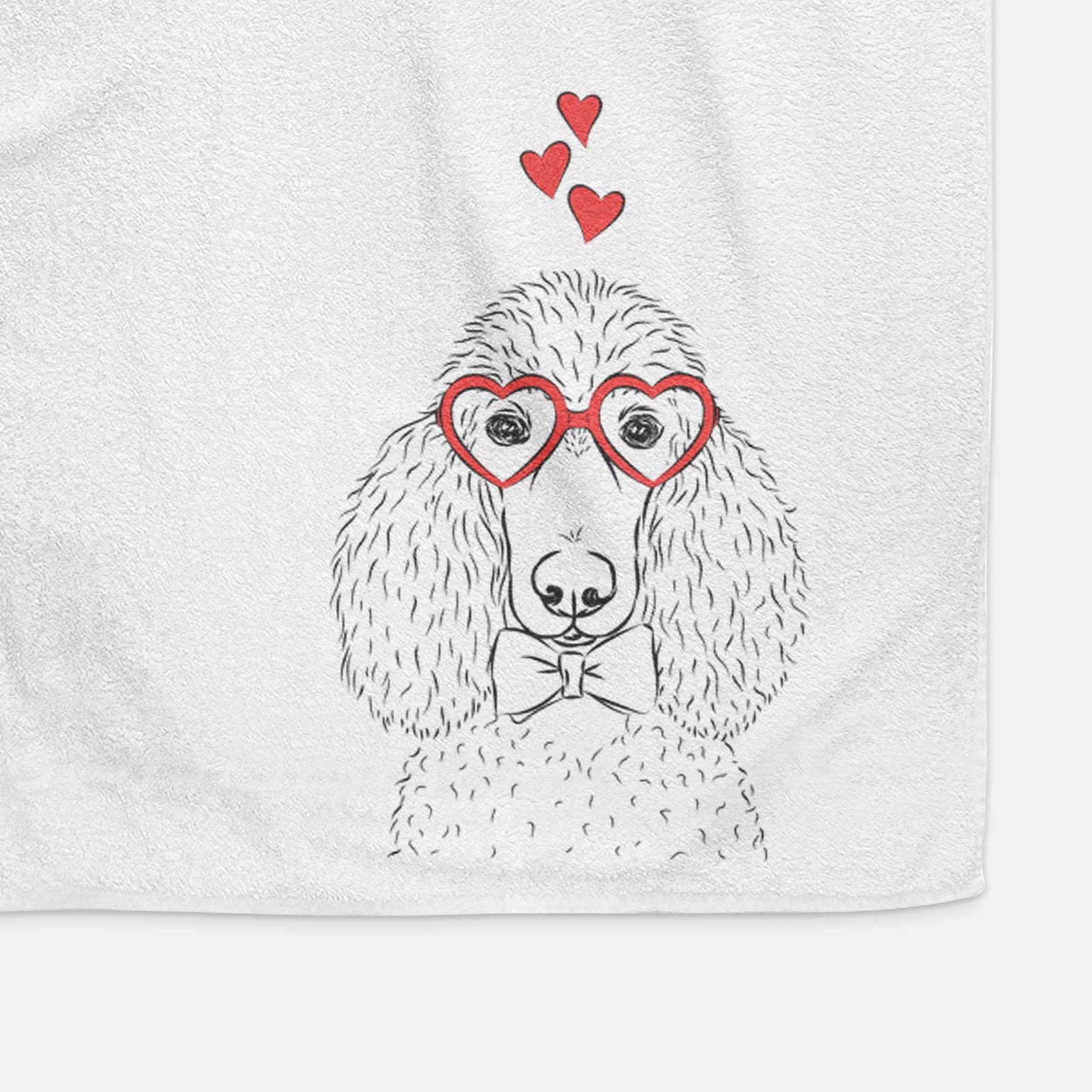 Giovanni the Poodle Decorative Hand Towel