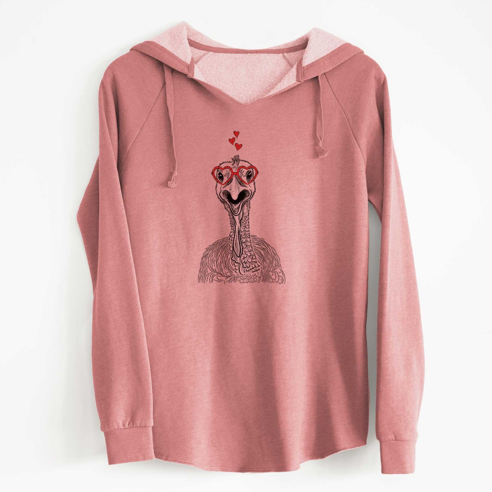 Valentine Gobble the Turkey - Cali Wave Hooded Sweatshirt