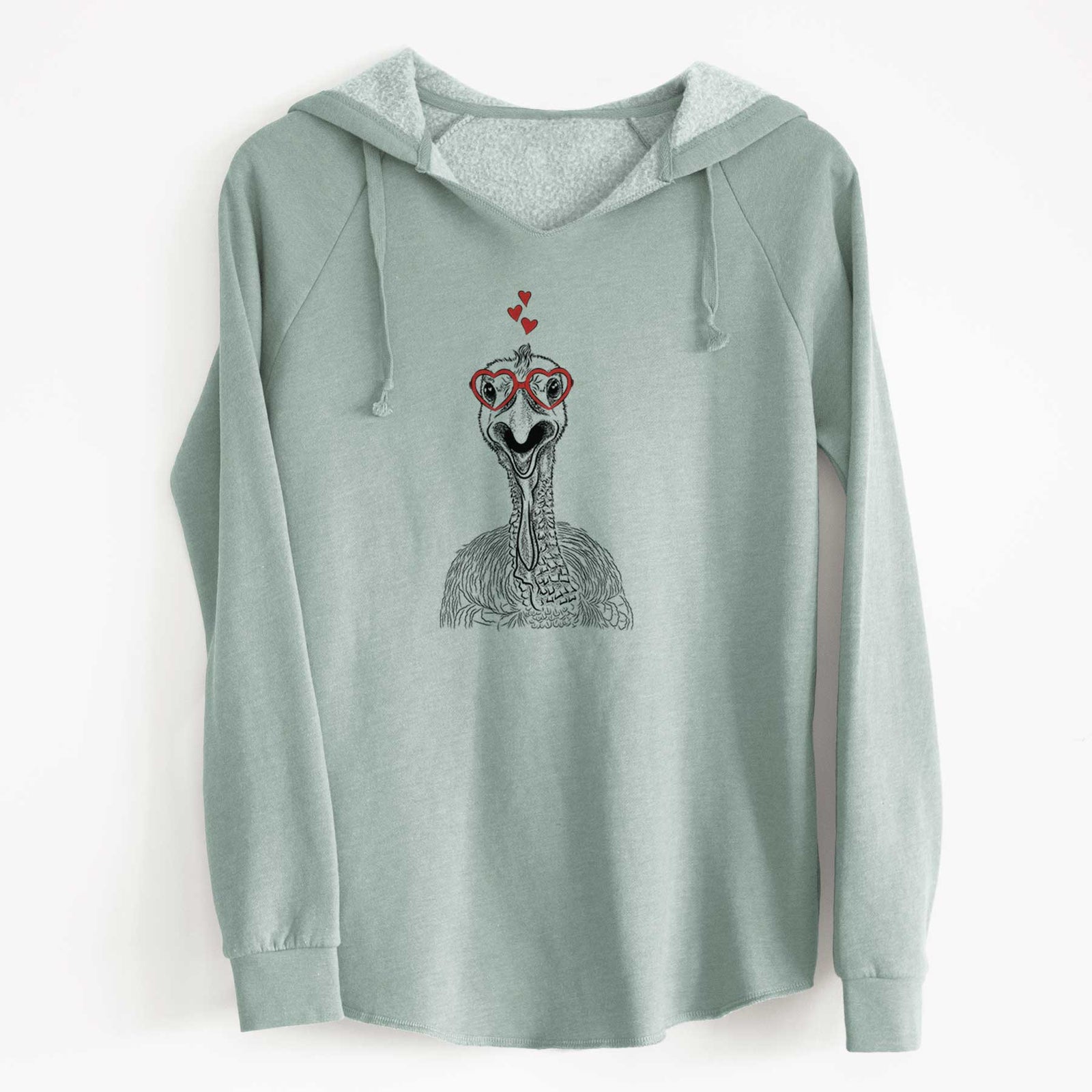 Valentine Gobble the Turkey - Cali Wave Hooded Sweatshirt